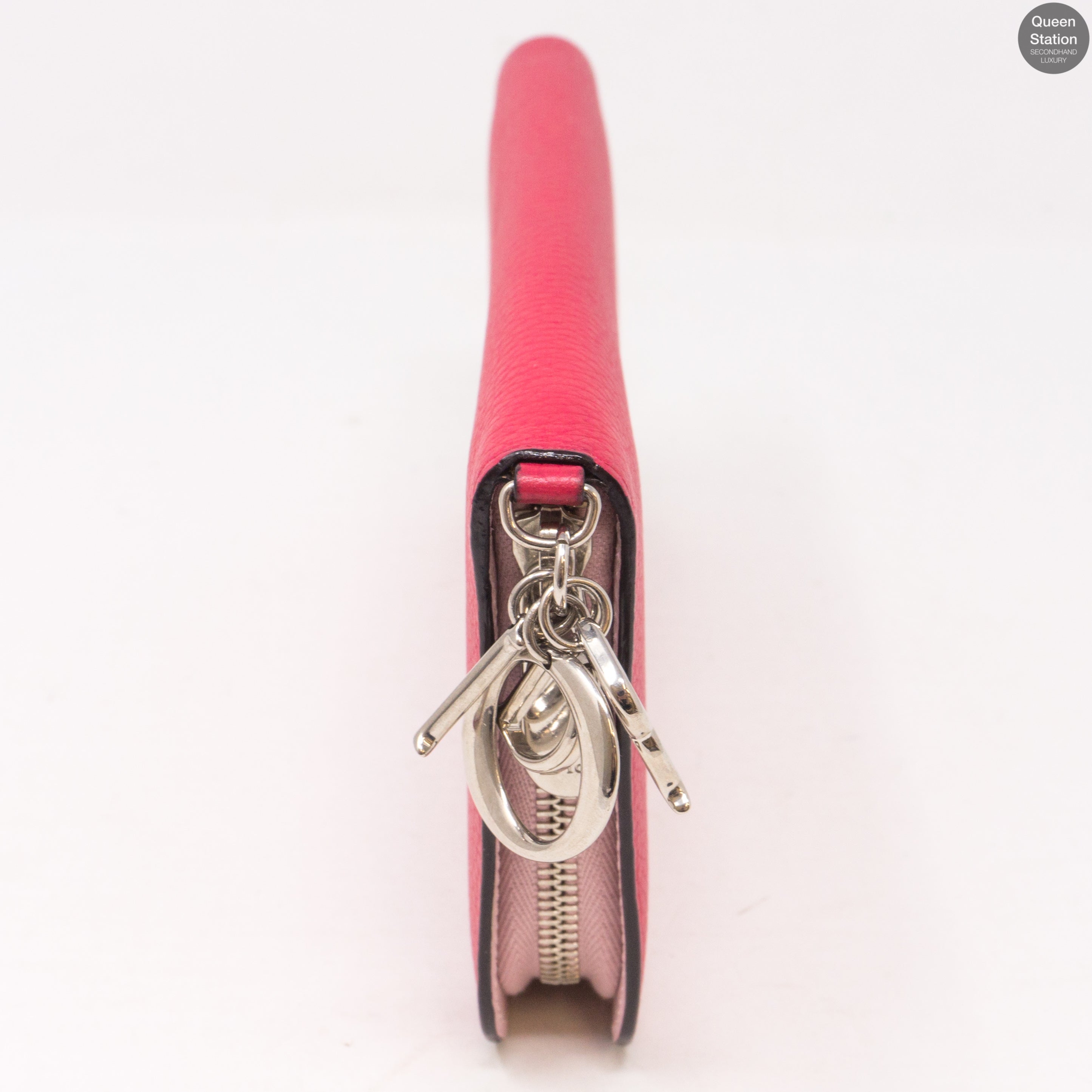 Diorissimo Zip Around Wallet Pink Leather