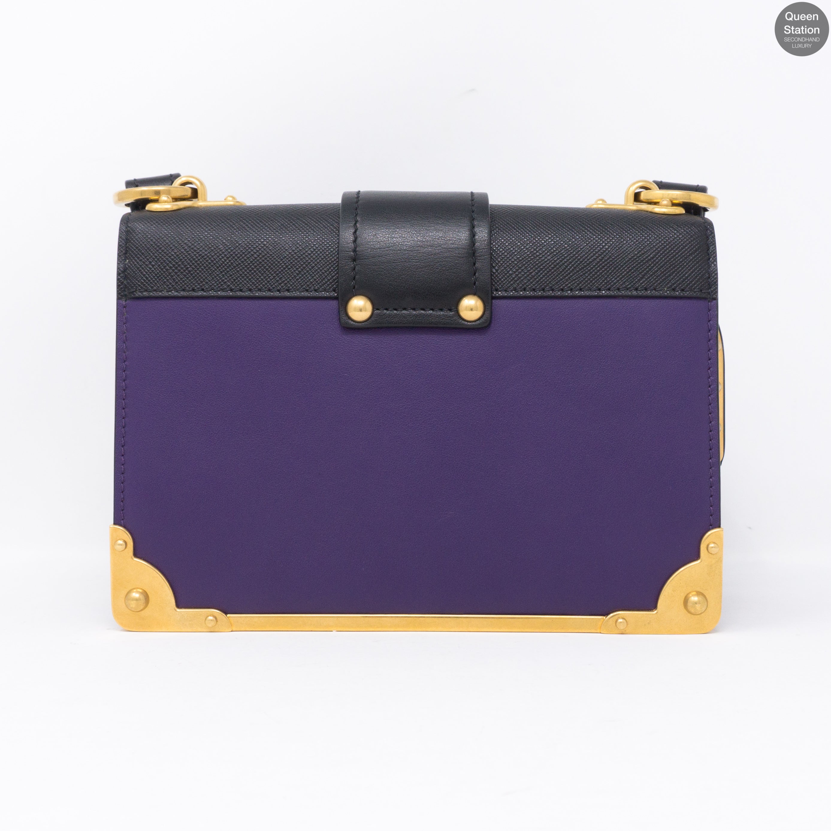 Cahier Purple Leather Bag
