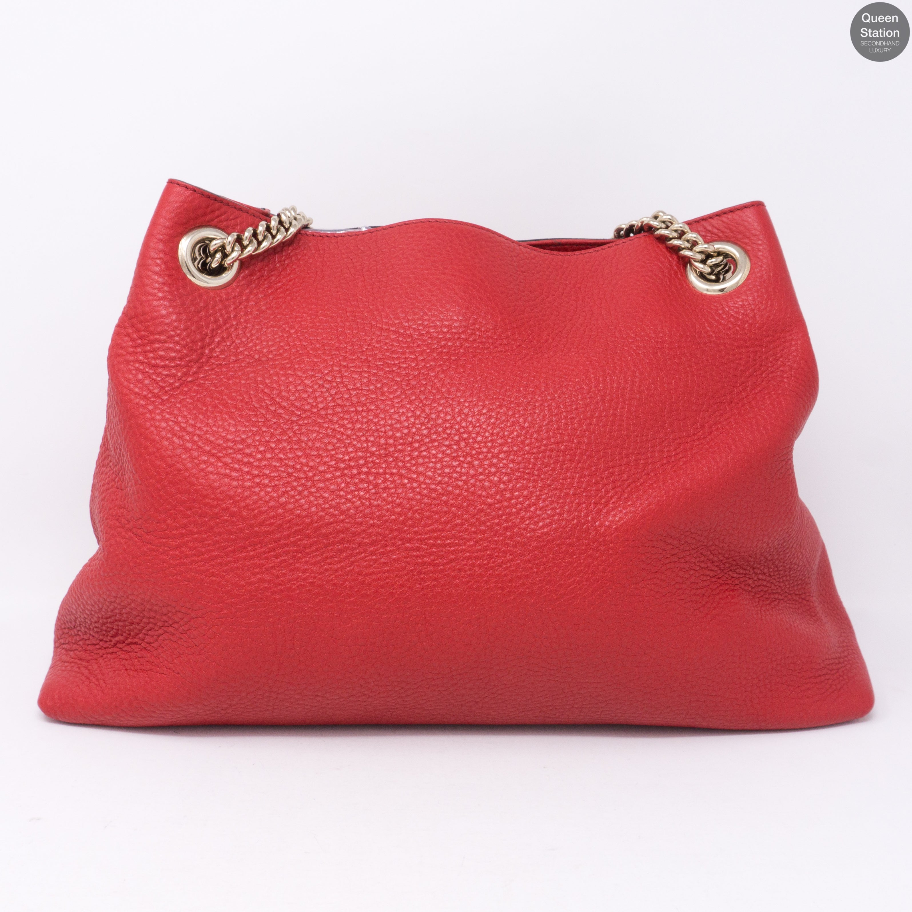 Soho Tassel Chain Red Leather Bag
