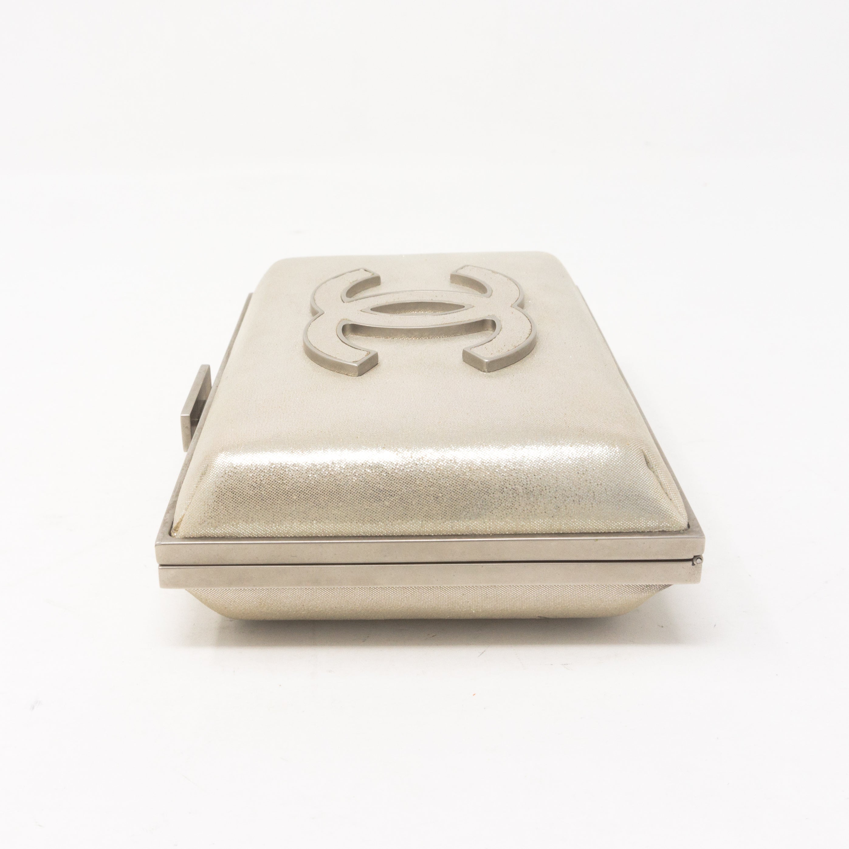 Evening Box Clutch Metallic Champagne