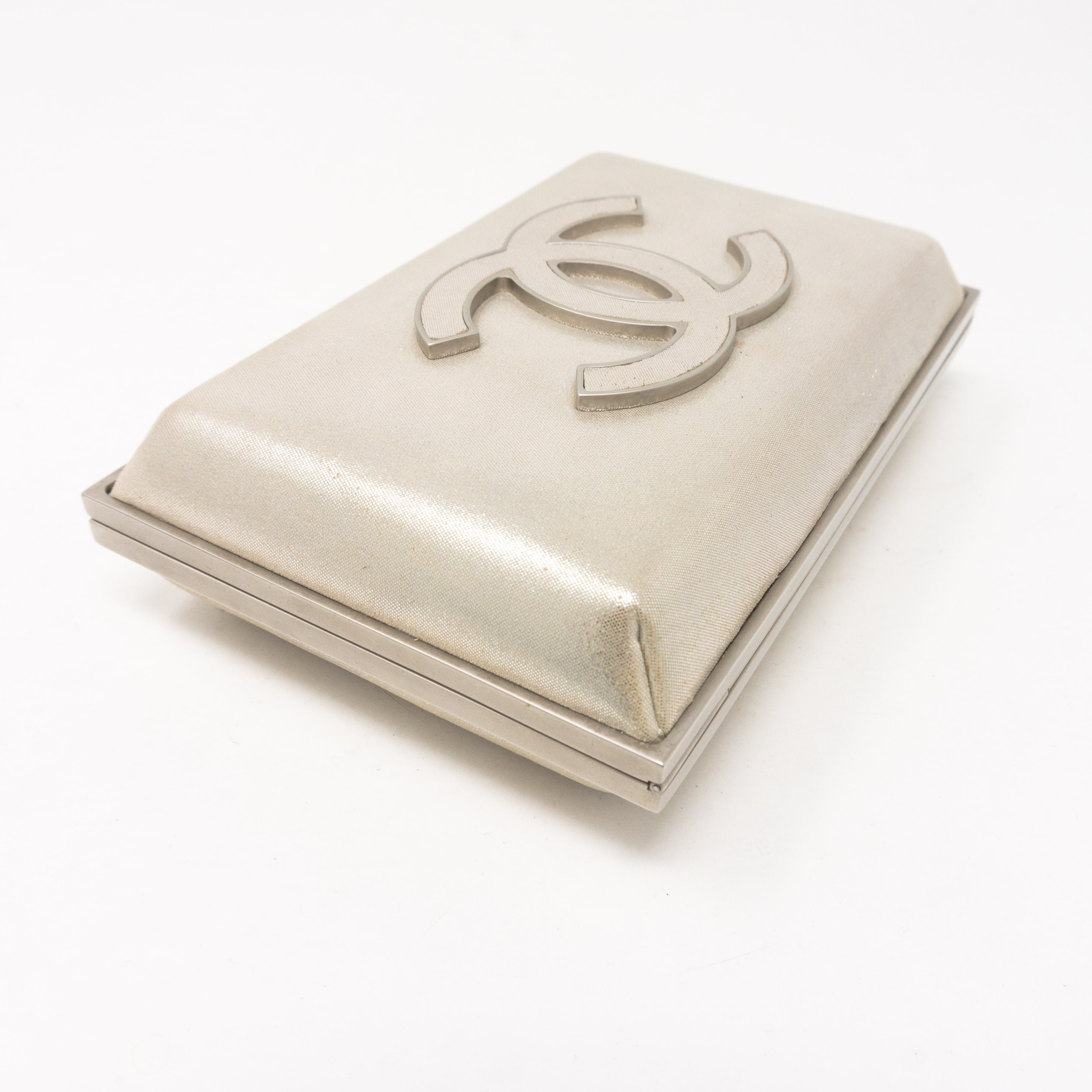 Evening Box Clutch Metallic Champagne