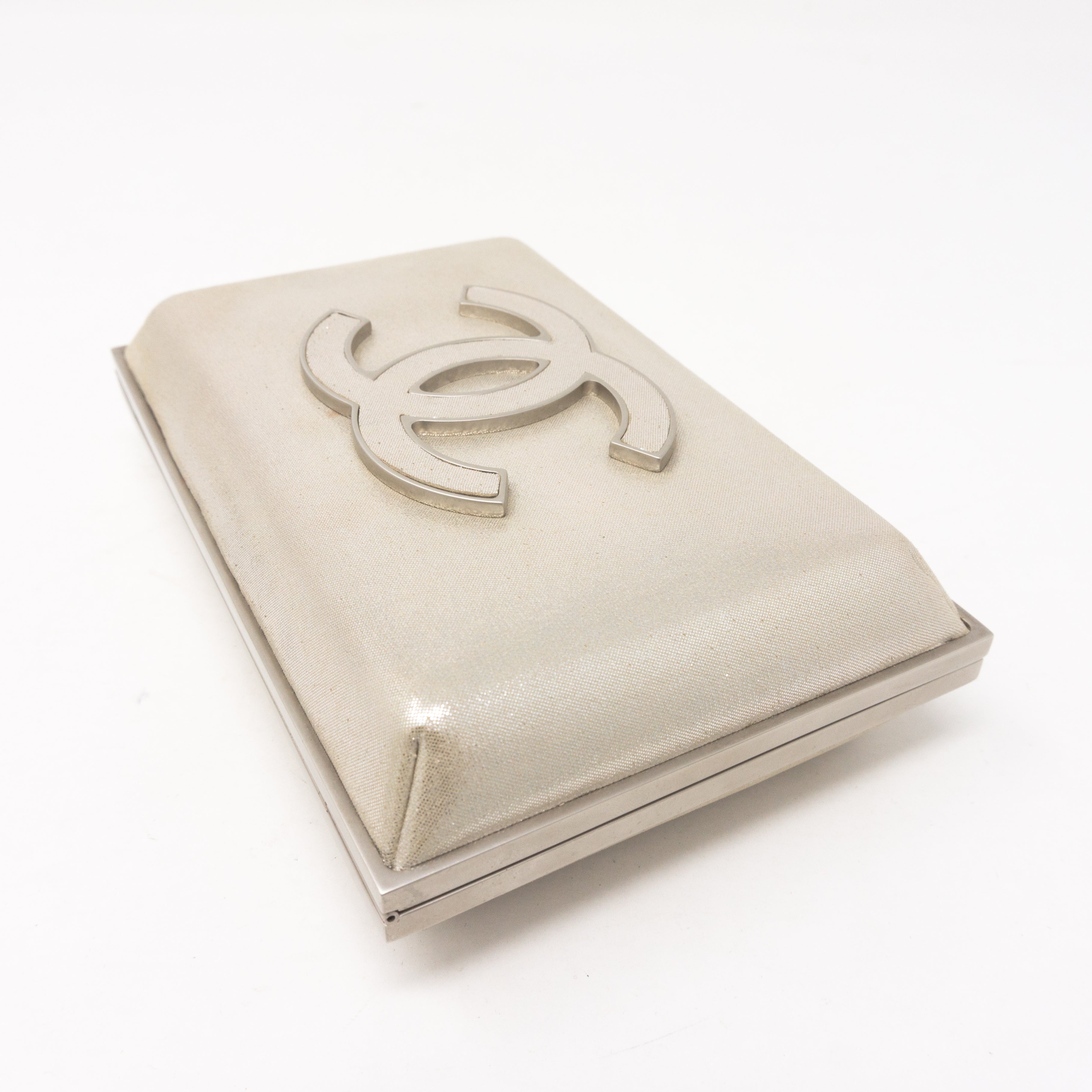 Evening Box Clutch Metallic Champagne