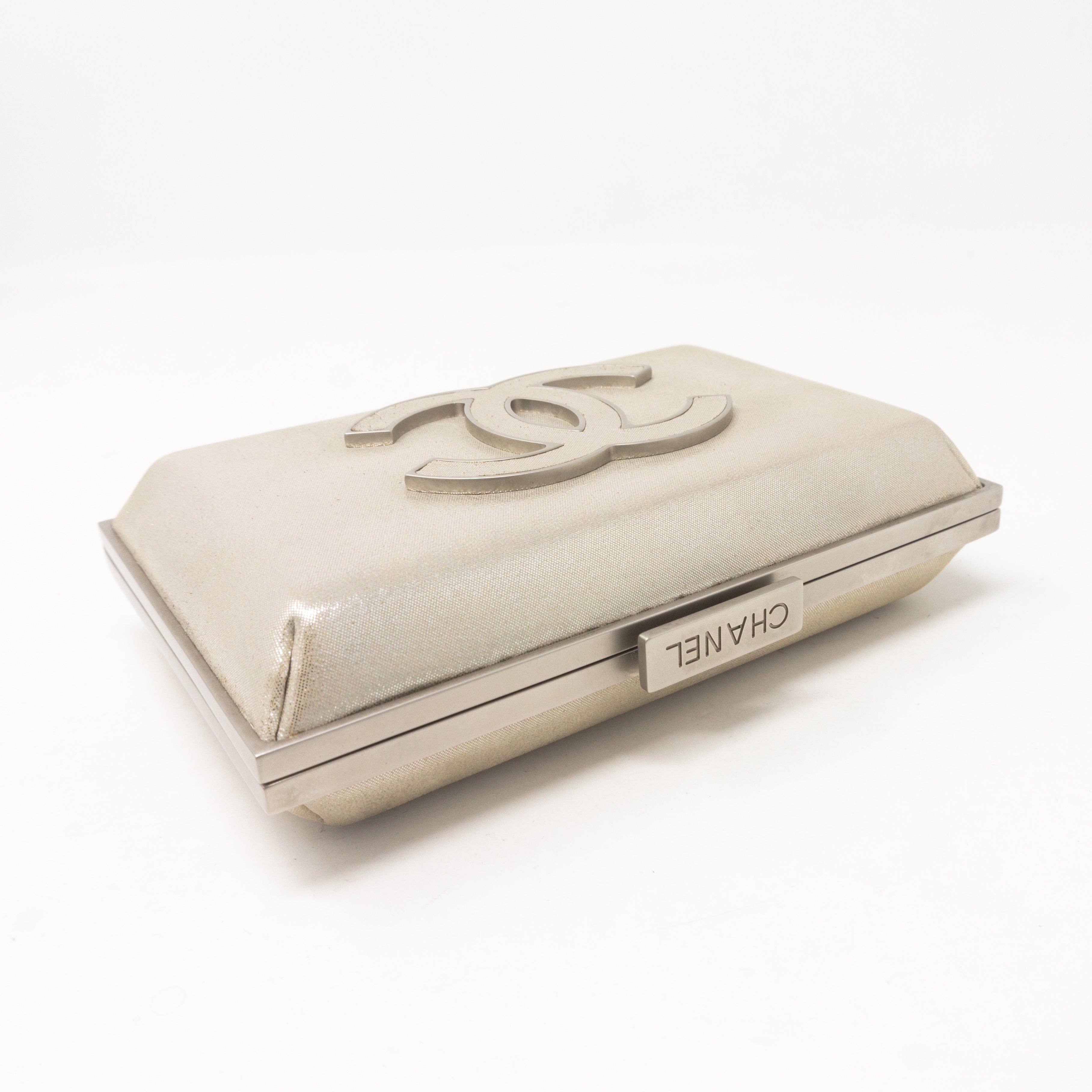 Evening Box Clutch Metallic Champagne