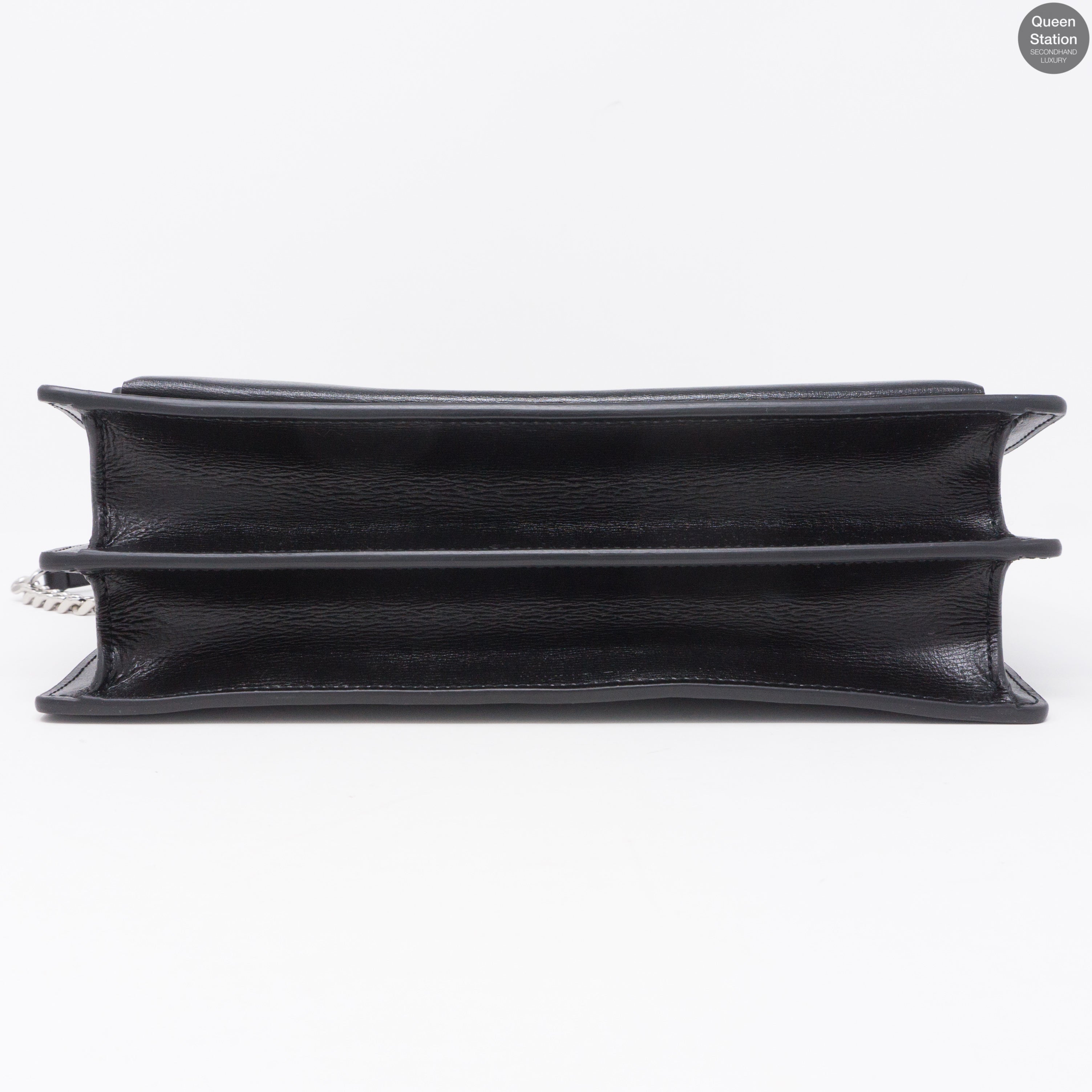 Sunset Large Black Smooth Leather