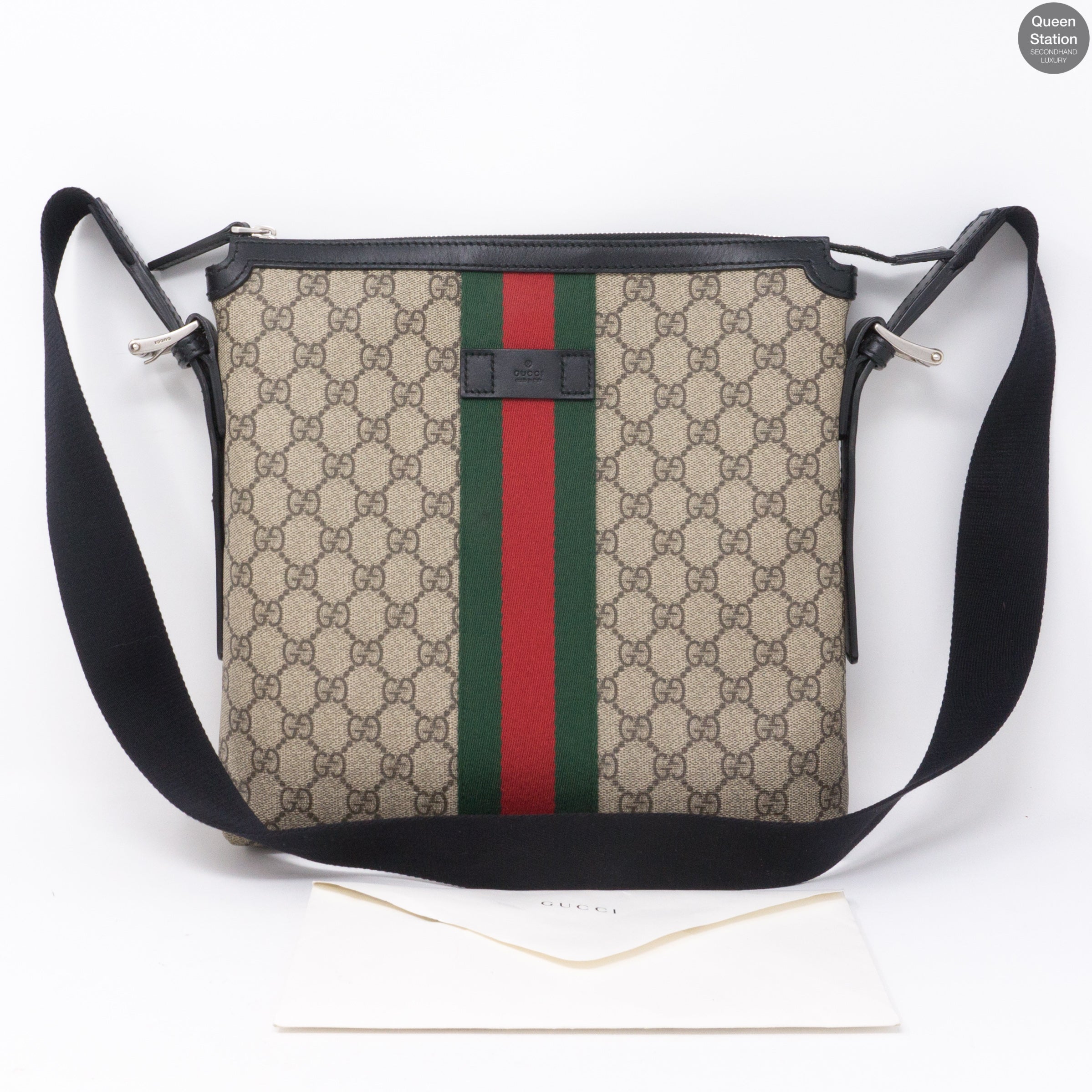 Gucci web gg hotsell supreme messenger bag