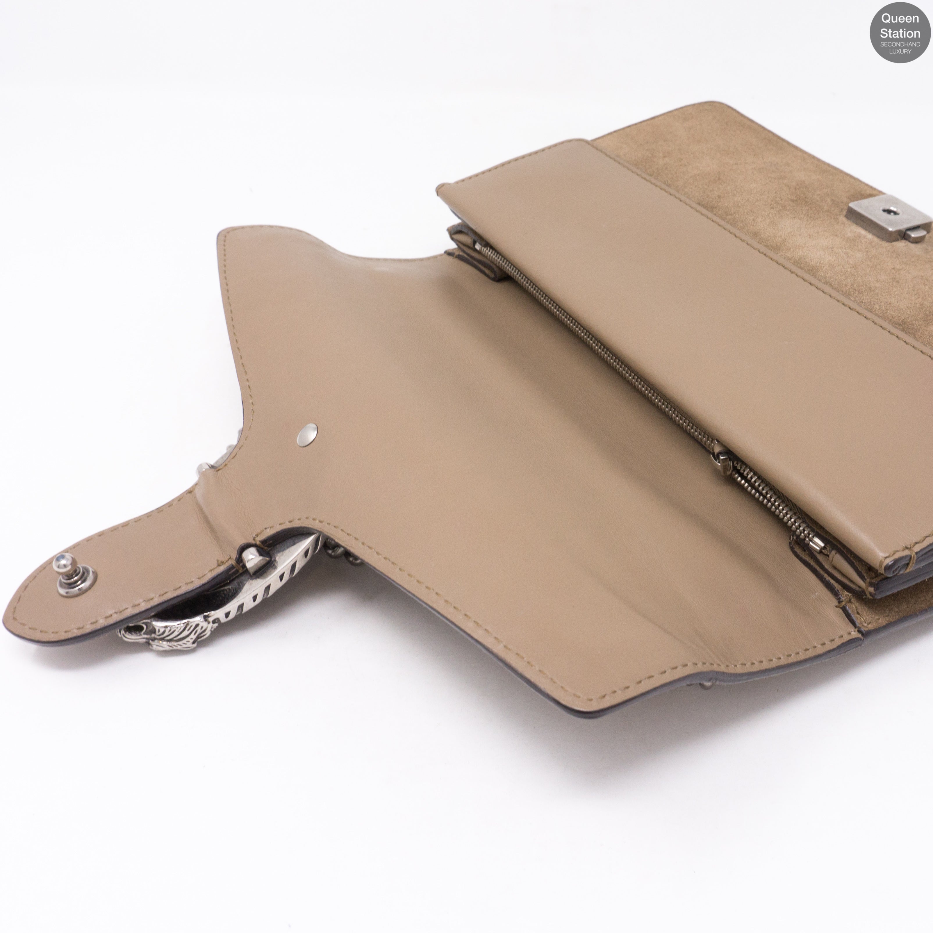 Dionysus Small Suede Taupe