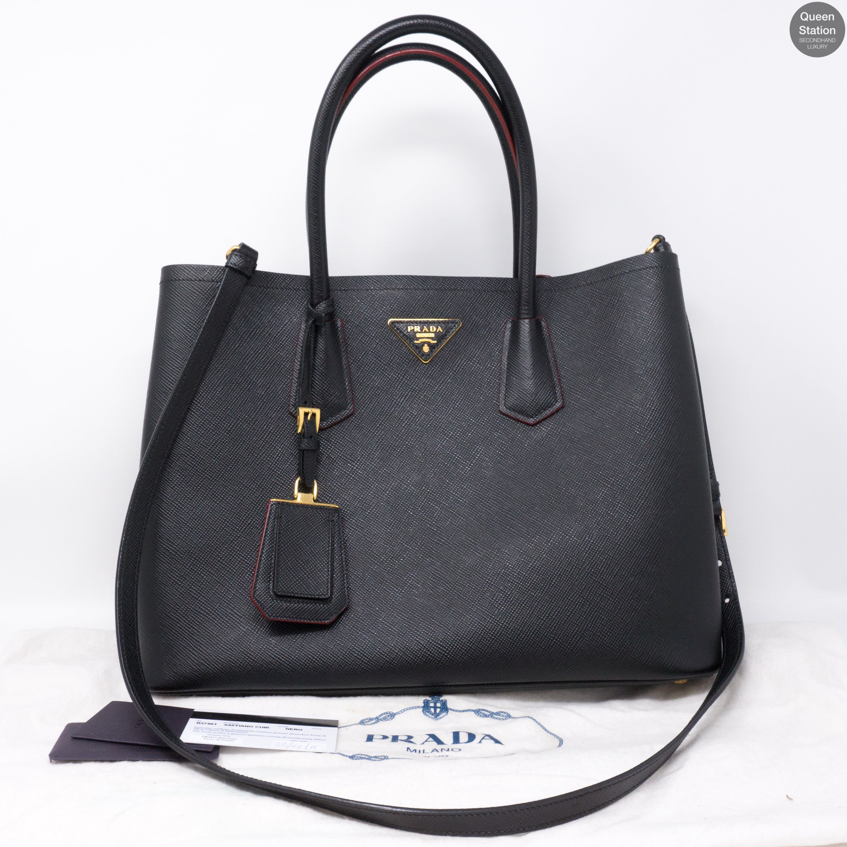 Black Double Bag Large