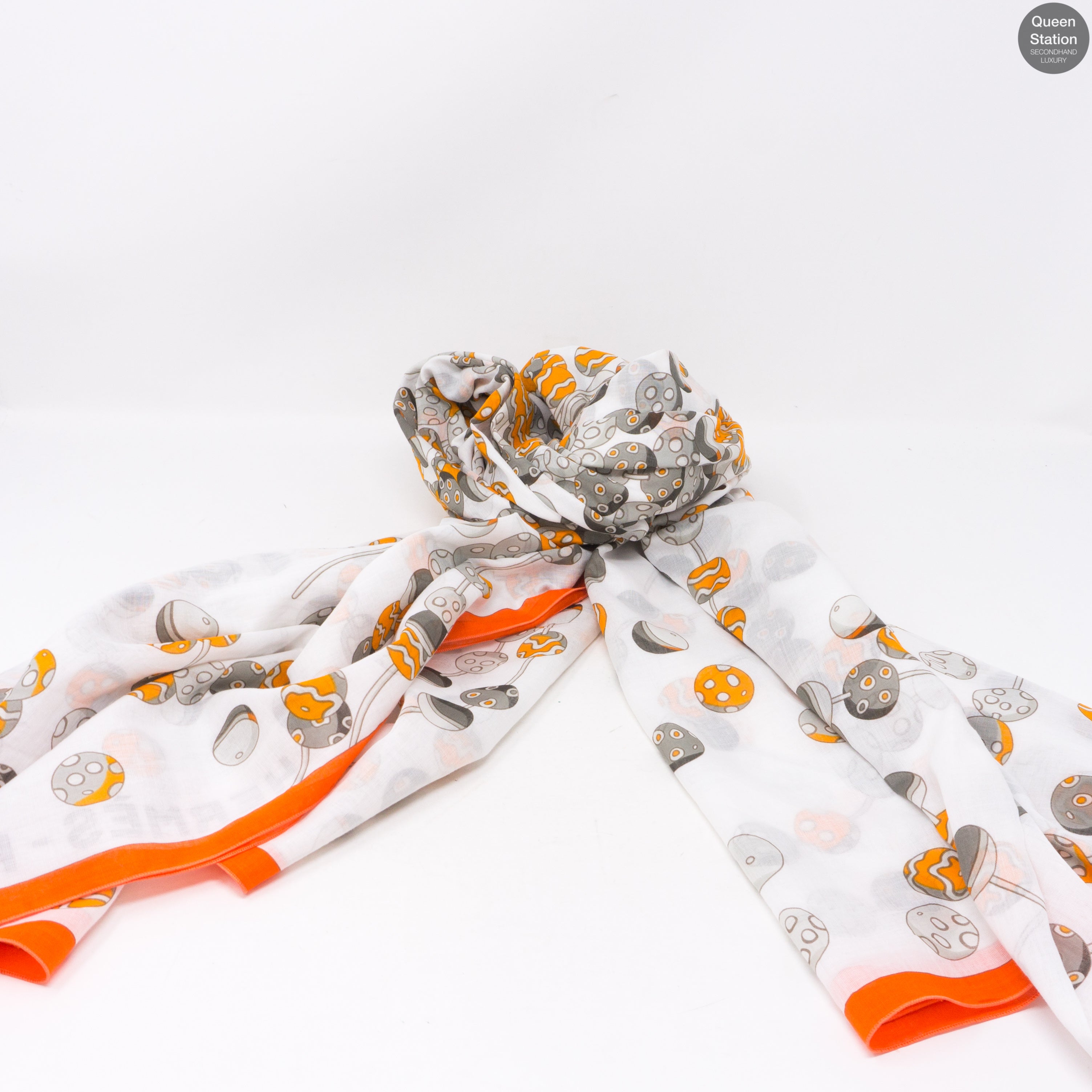 White Orange Cotton Beach Pareo