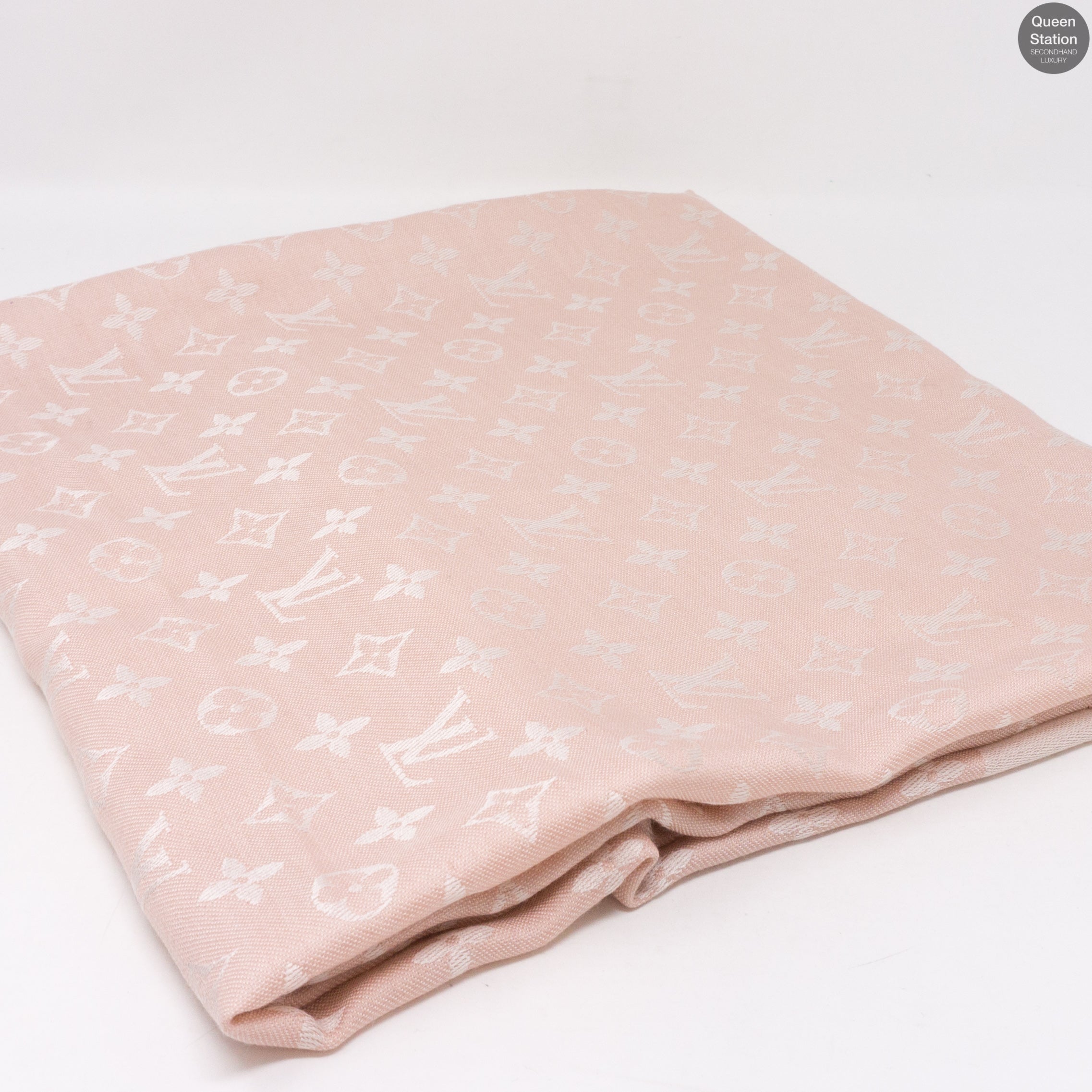 Rose Monogram Denim Shawl