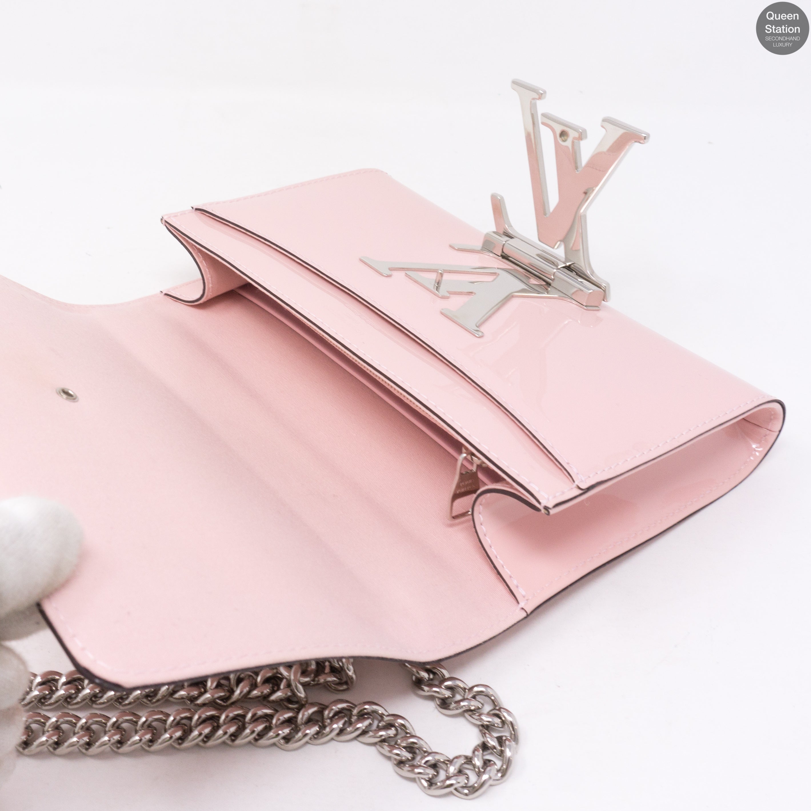 Chain Louise MM Pink Vernis