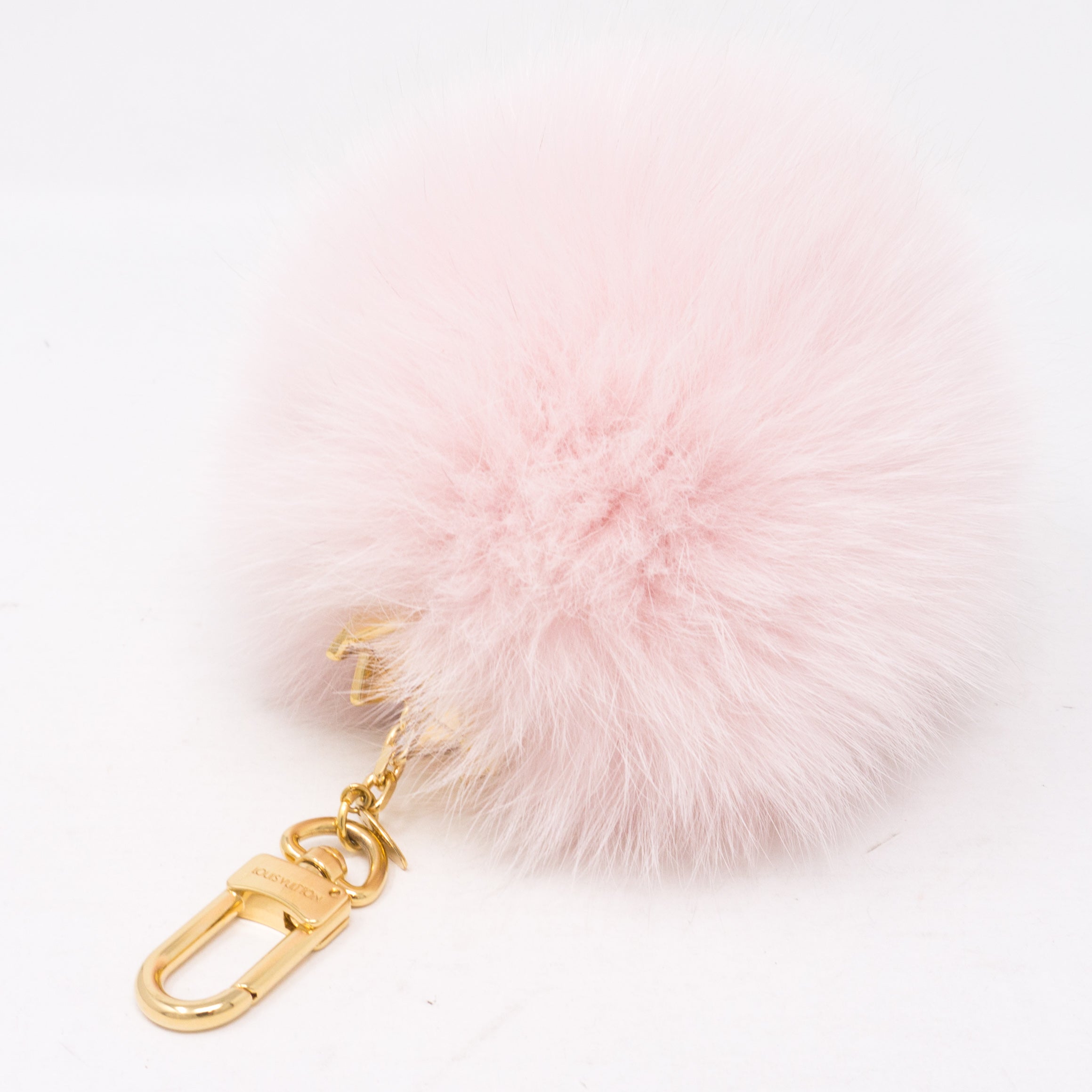 Fuzzy Bubble Bag Charm Light Pink
