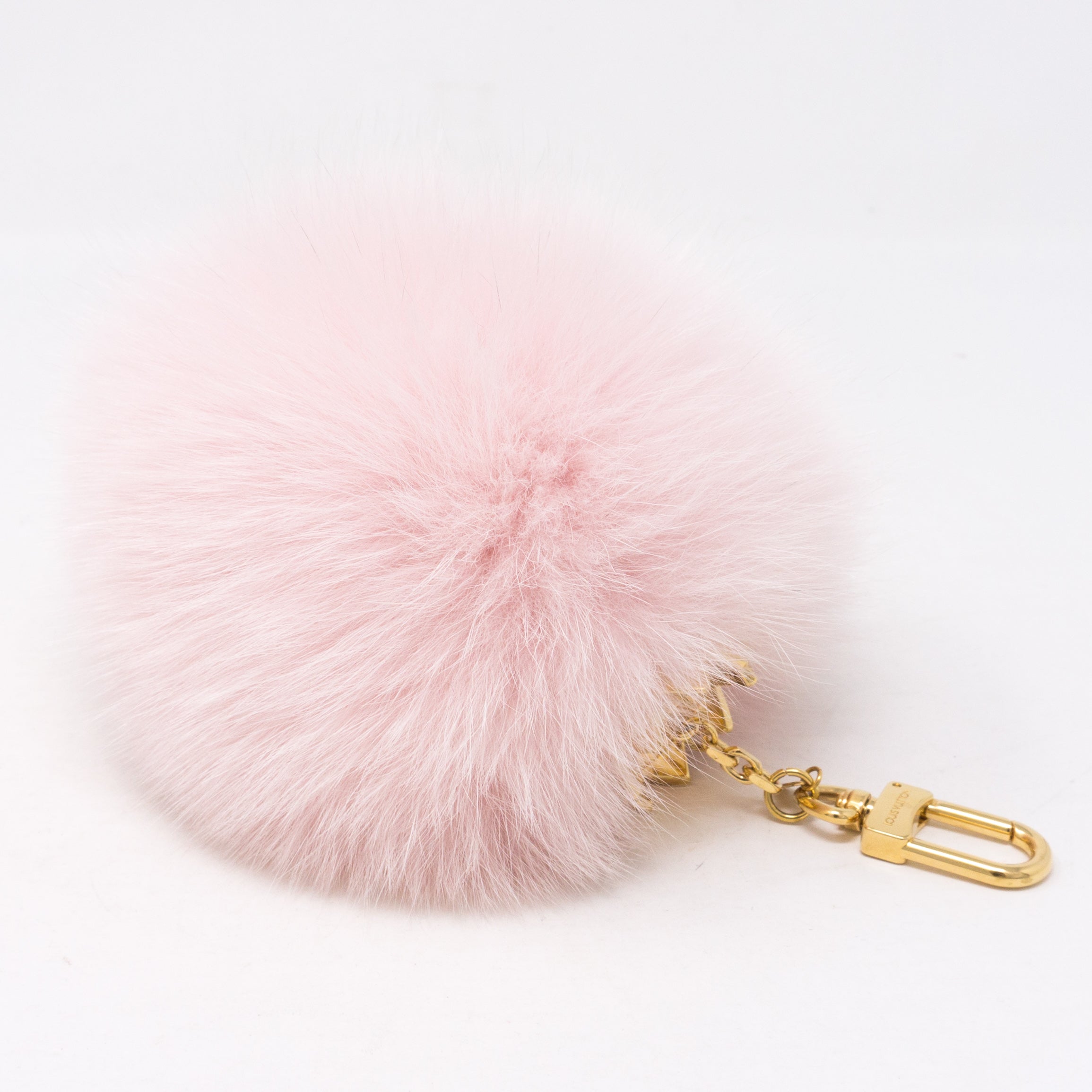 Fuzzy Bubble Bag Charm Light Pink