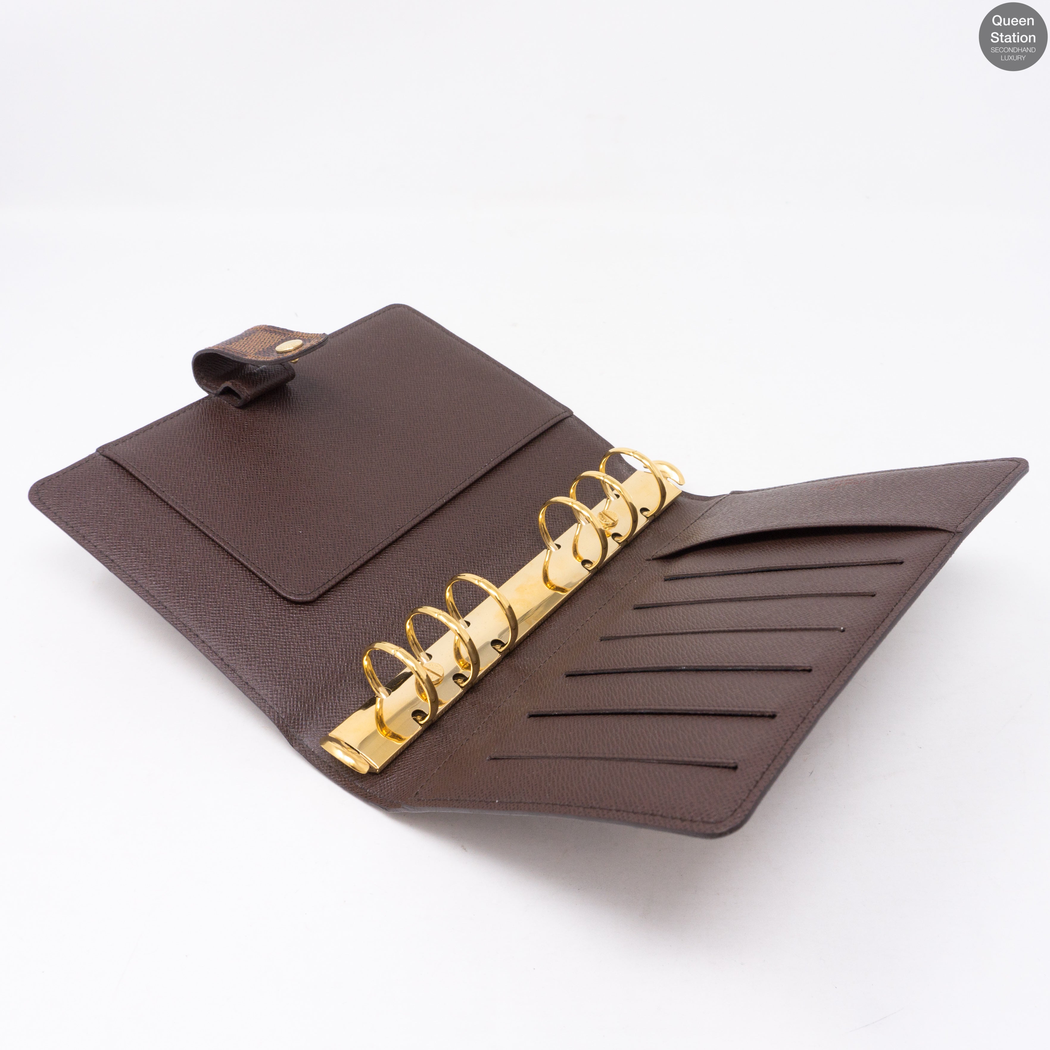 Medium Ring Agenda Cover Damier Ebene