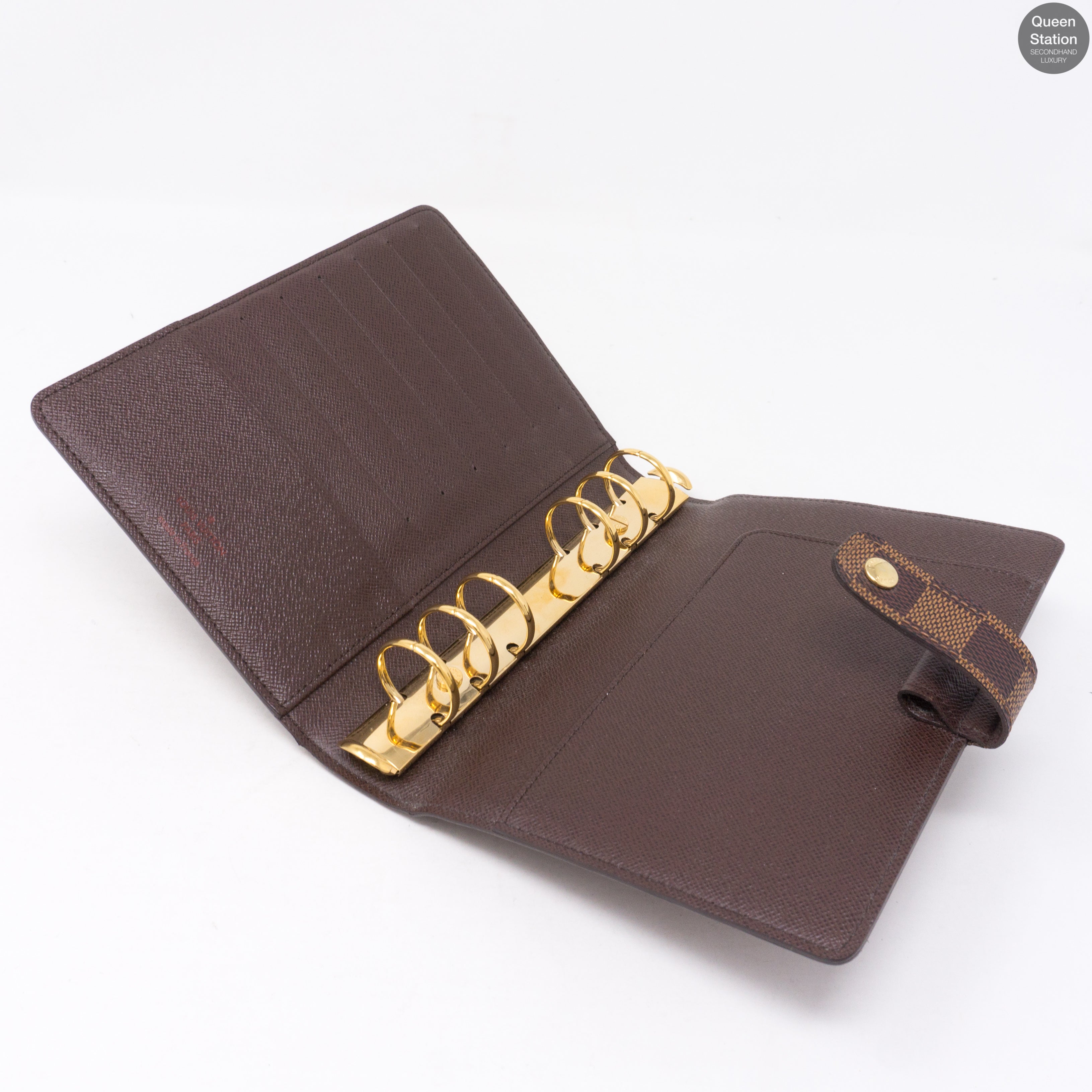 Medium Ring Agenda Cover Damier Ebene