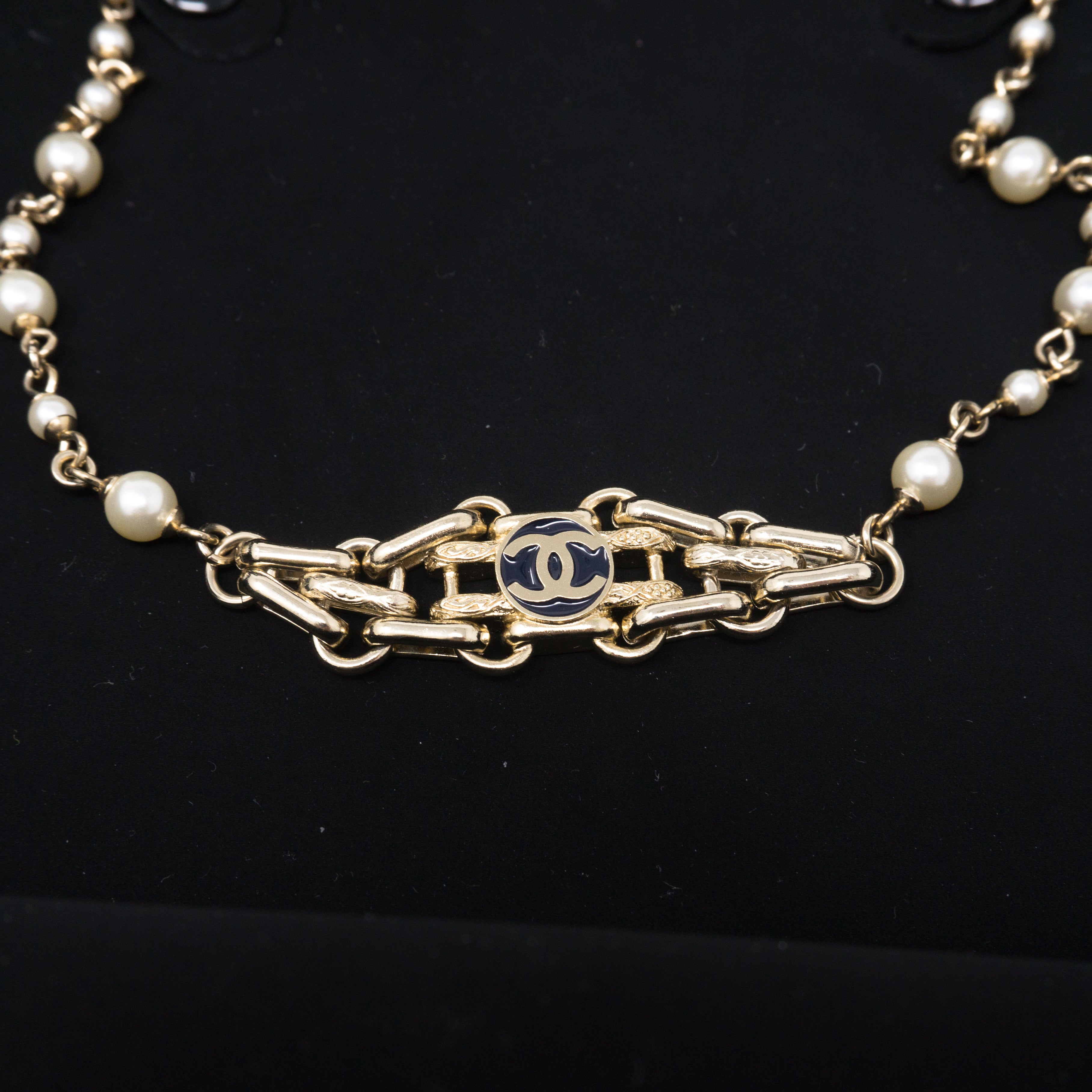 Pearl Chain Choker Necklace