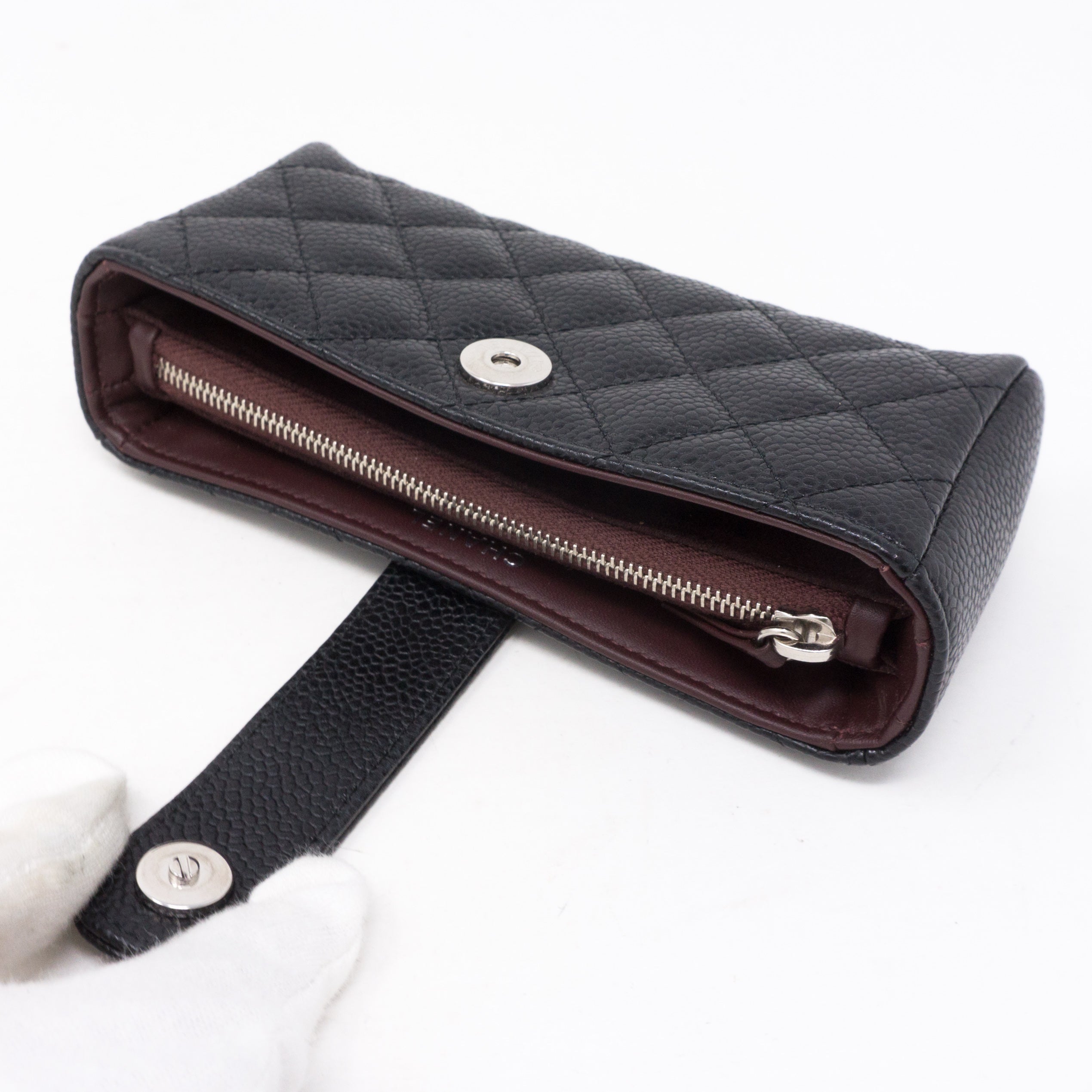 Mini Purse Black Caviar Leather