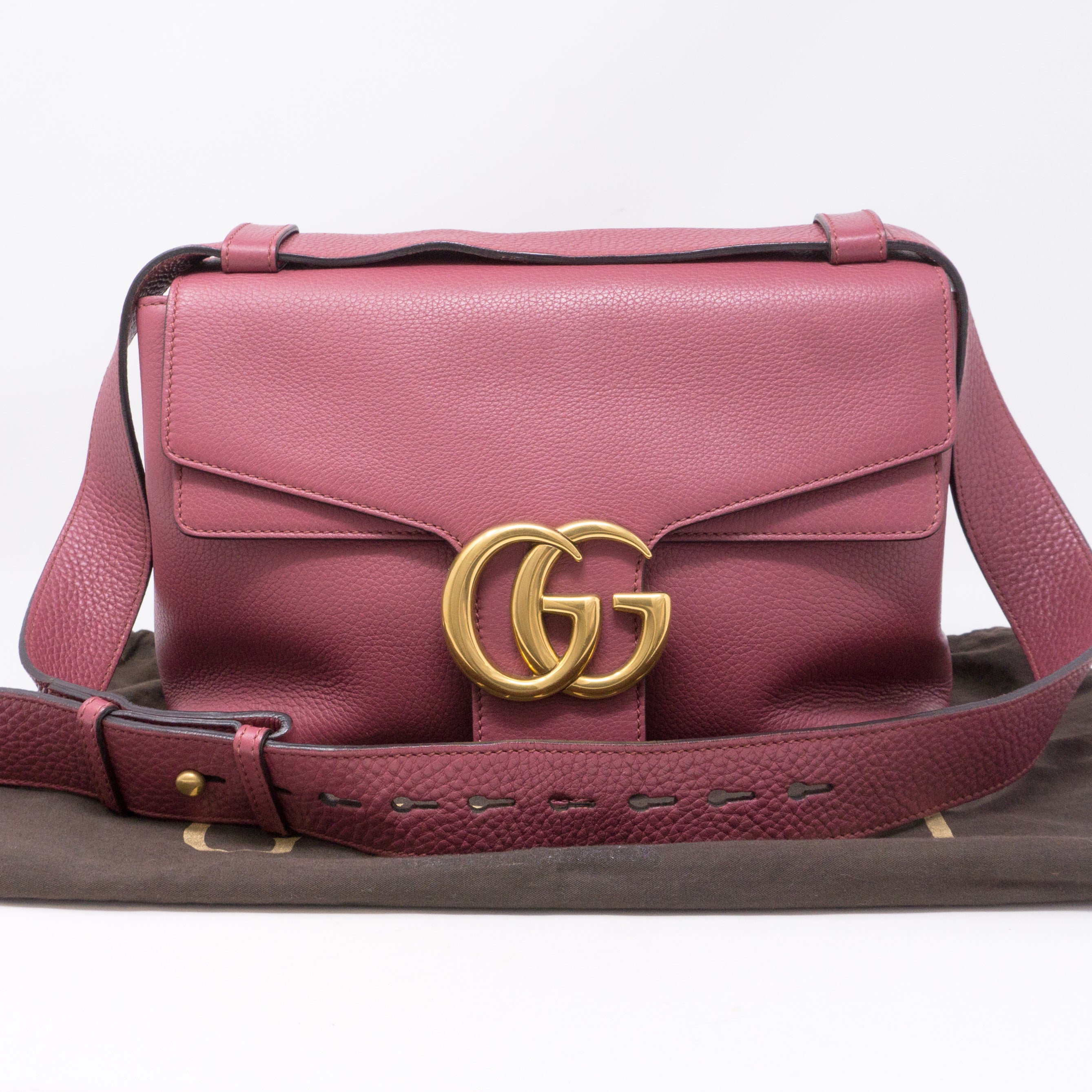 GG Marmont Shoulder Bag Leather Small