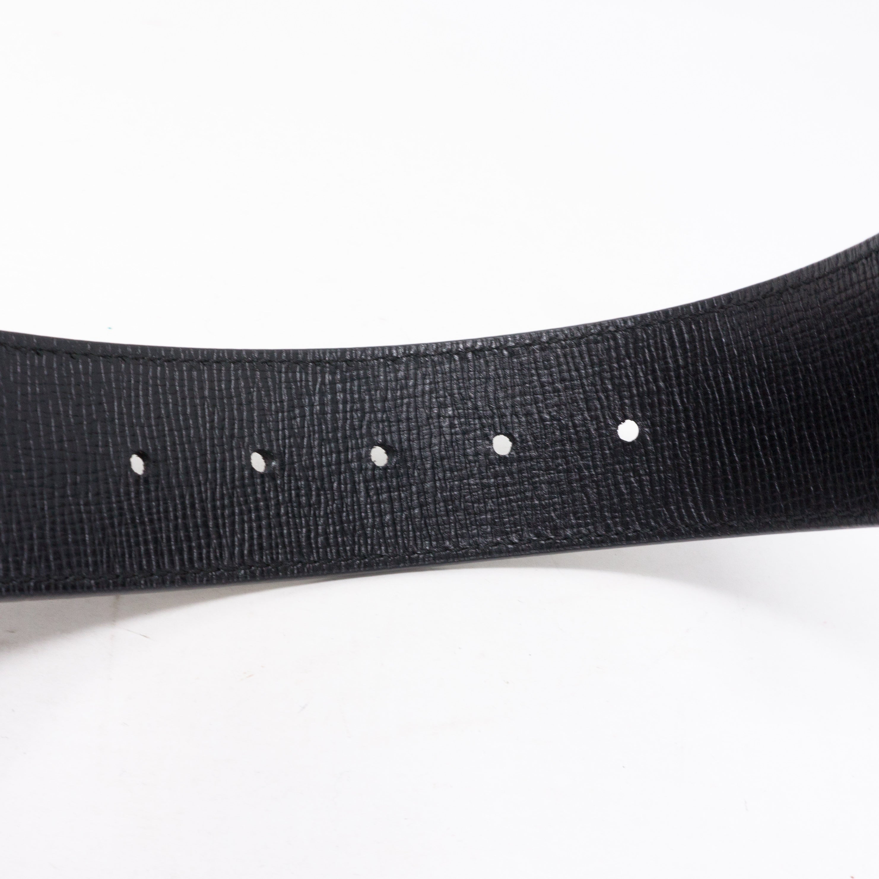 Zucca Canvas and Leather Reversible Belt