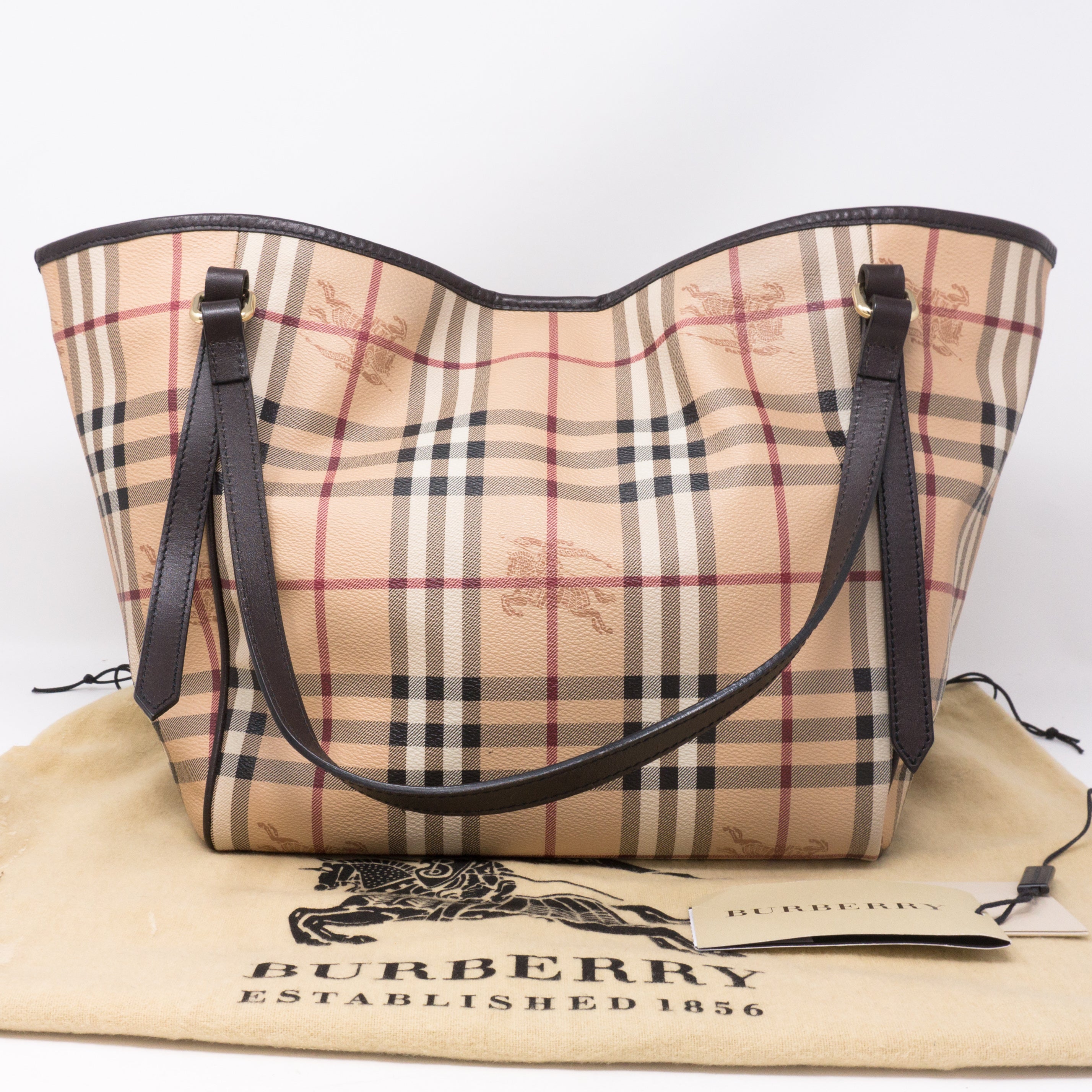 Burberry, Bags, Nwt Burberry Haymarket Check Small Canterbury Bag Tote