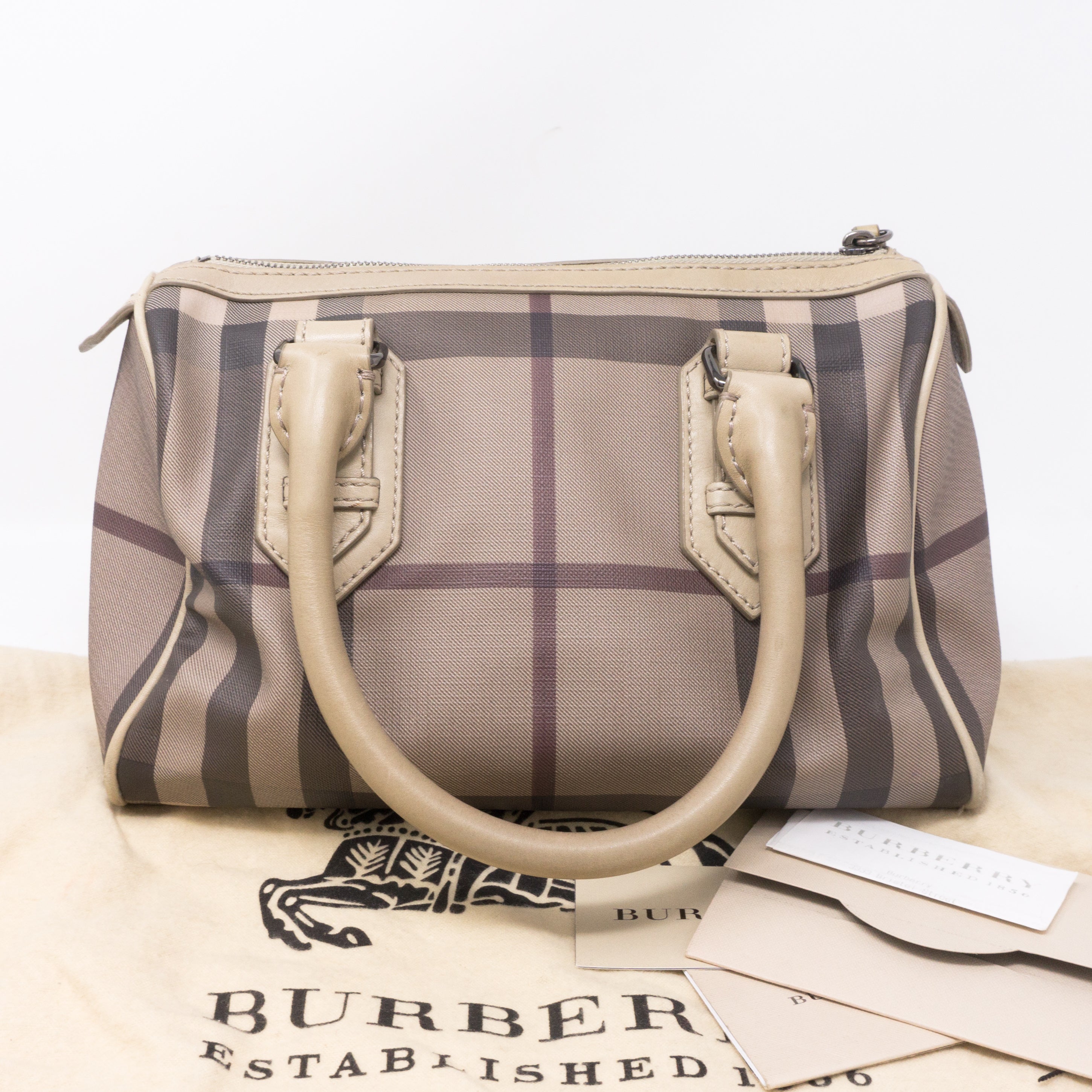 Small Chester Smoked Check Boston Bag