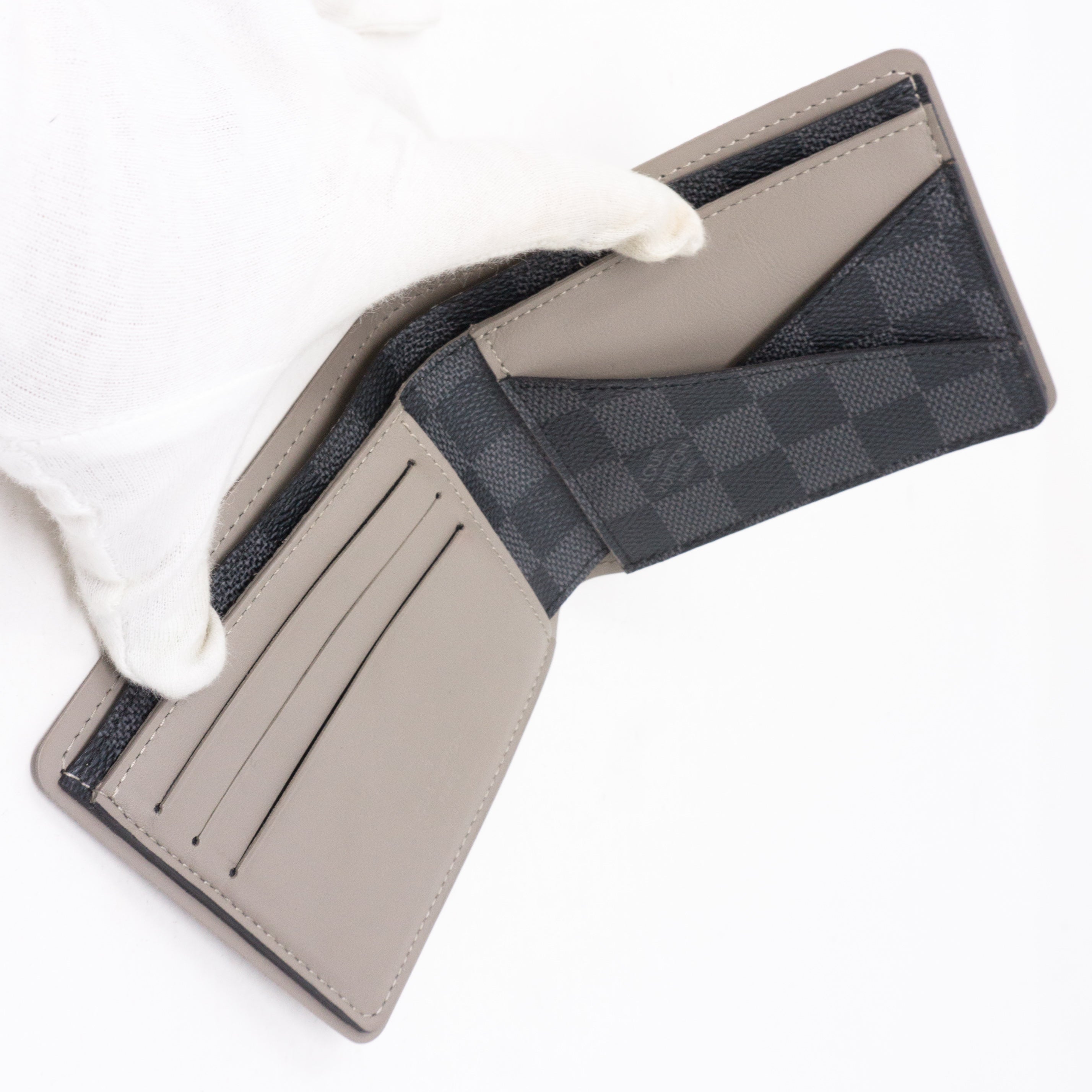 Multiple Wallet Damier Graphite
