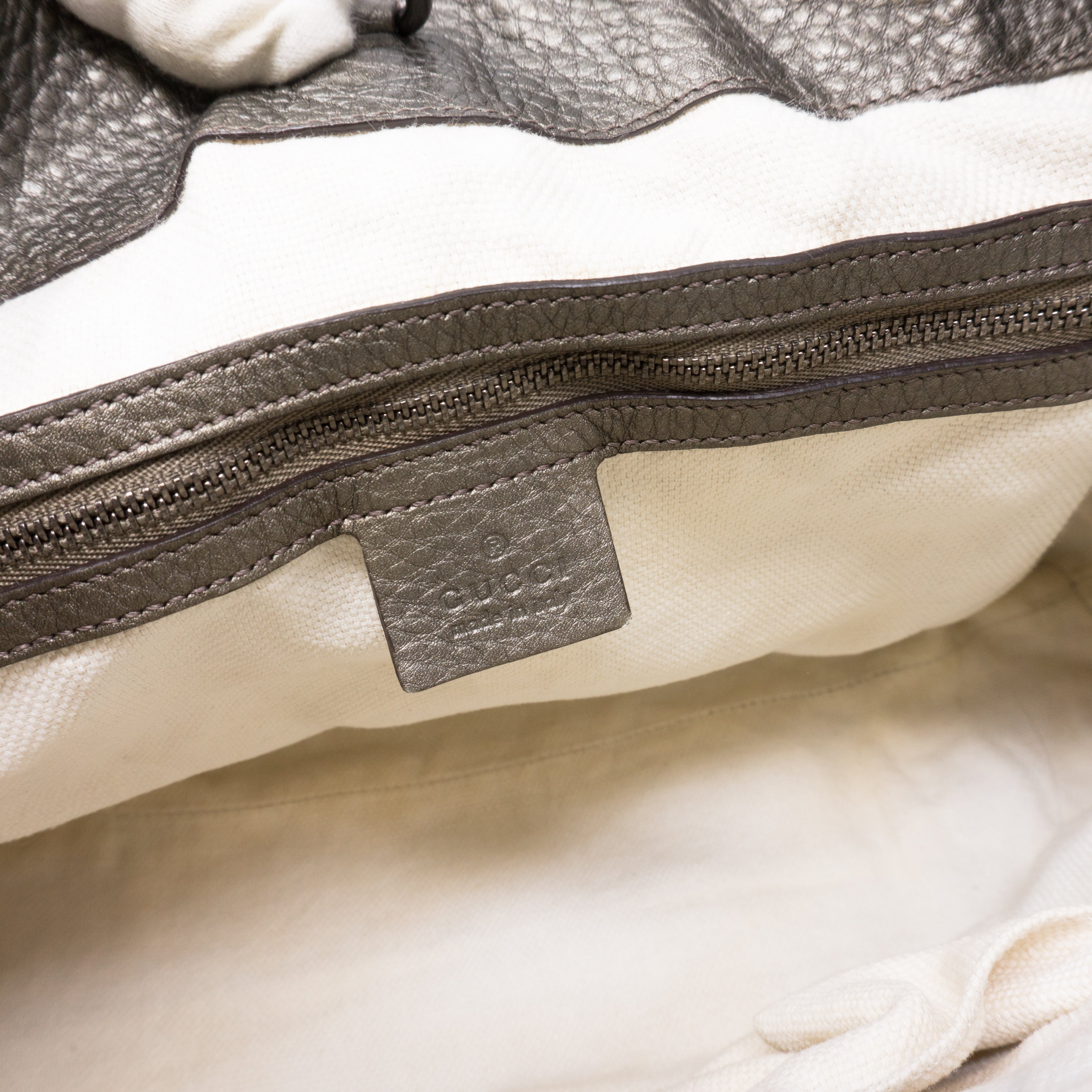Soho Tassel Chain Pewter Leather Bag