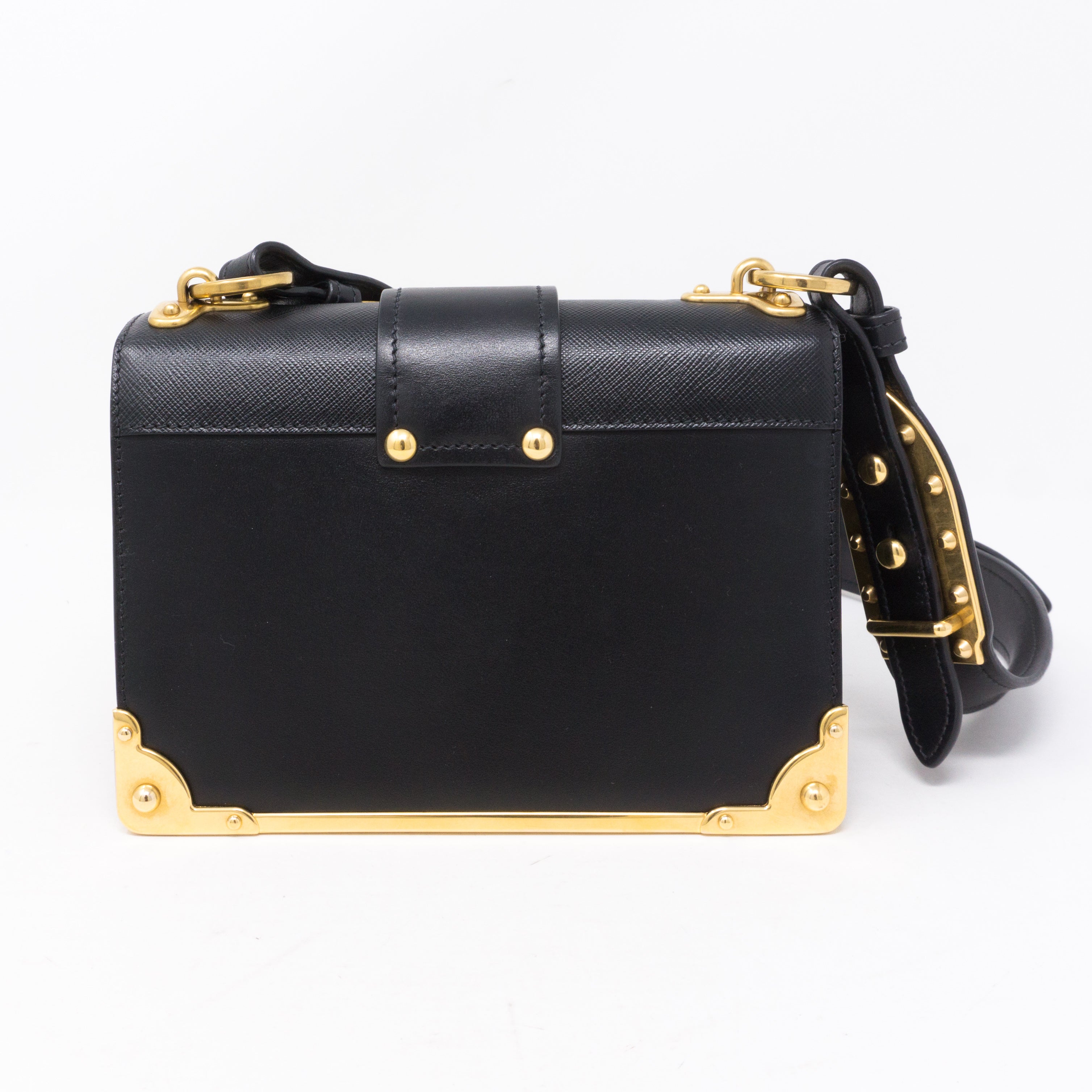 Cahier Black Leather Bag