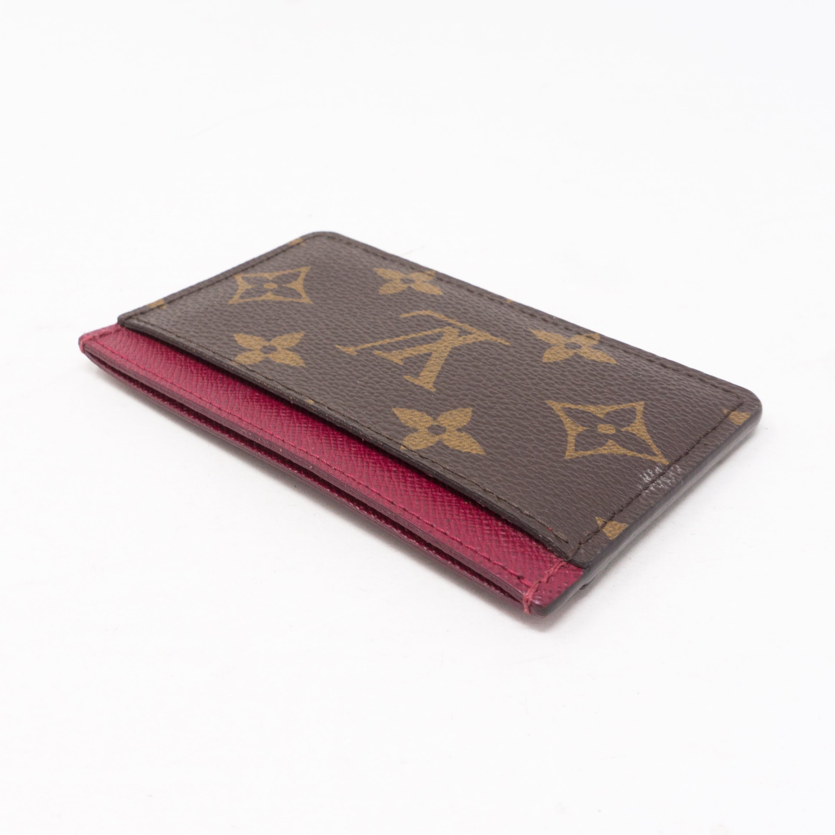 Card Holder Monogram Fuchsia