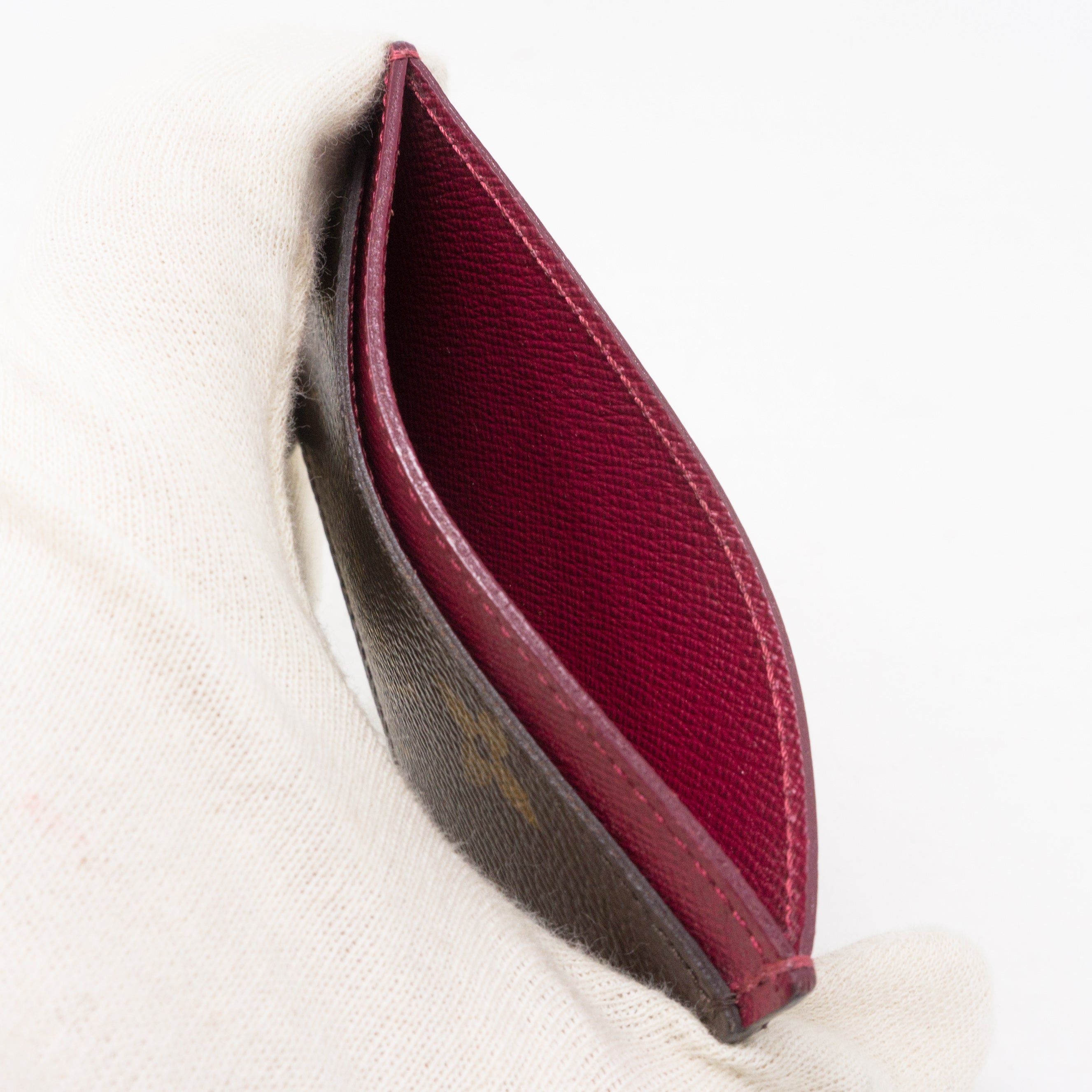 Card Holder Monogram Fuchsia