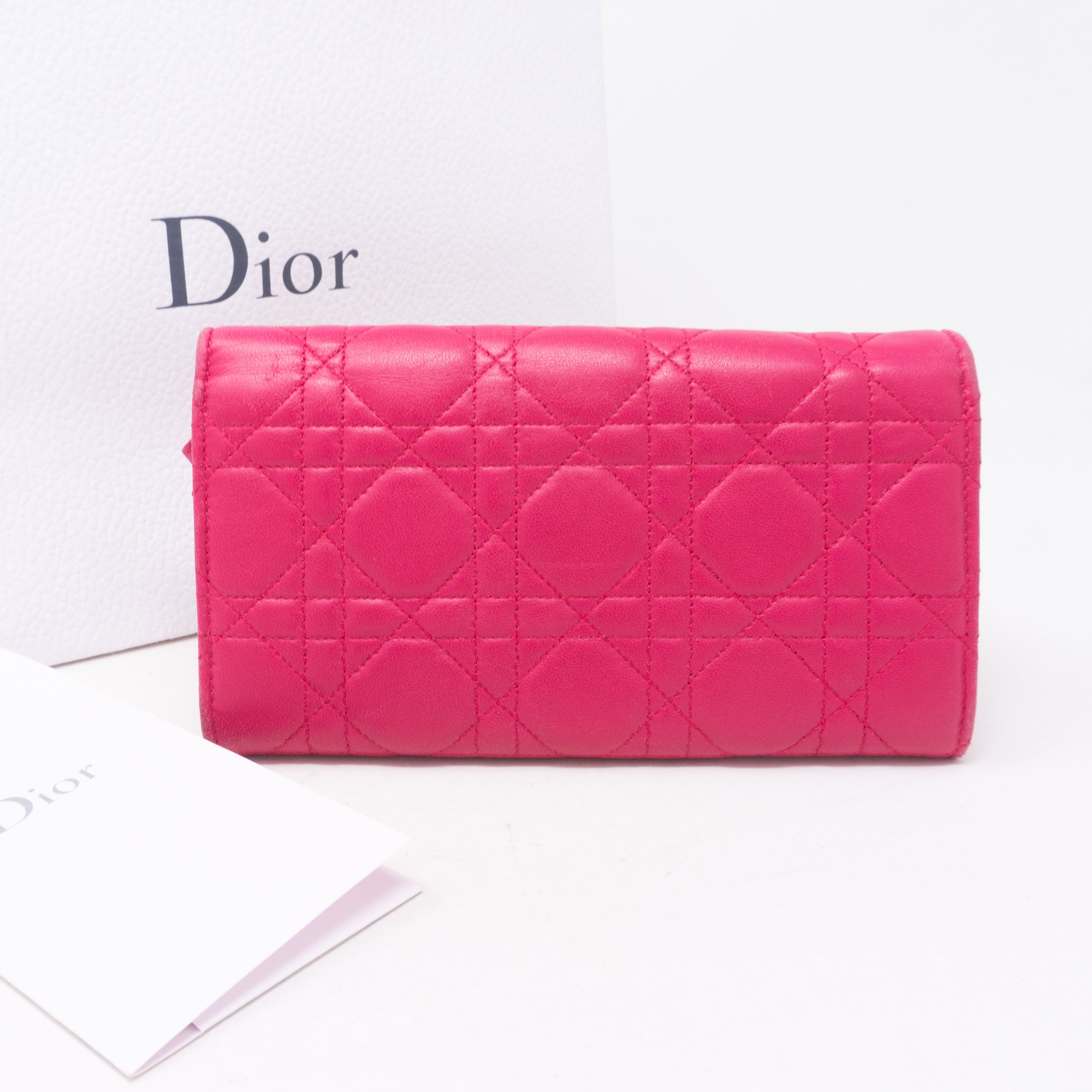 Miss Dior Wallet on Chain Pink