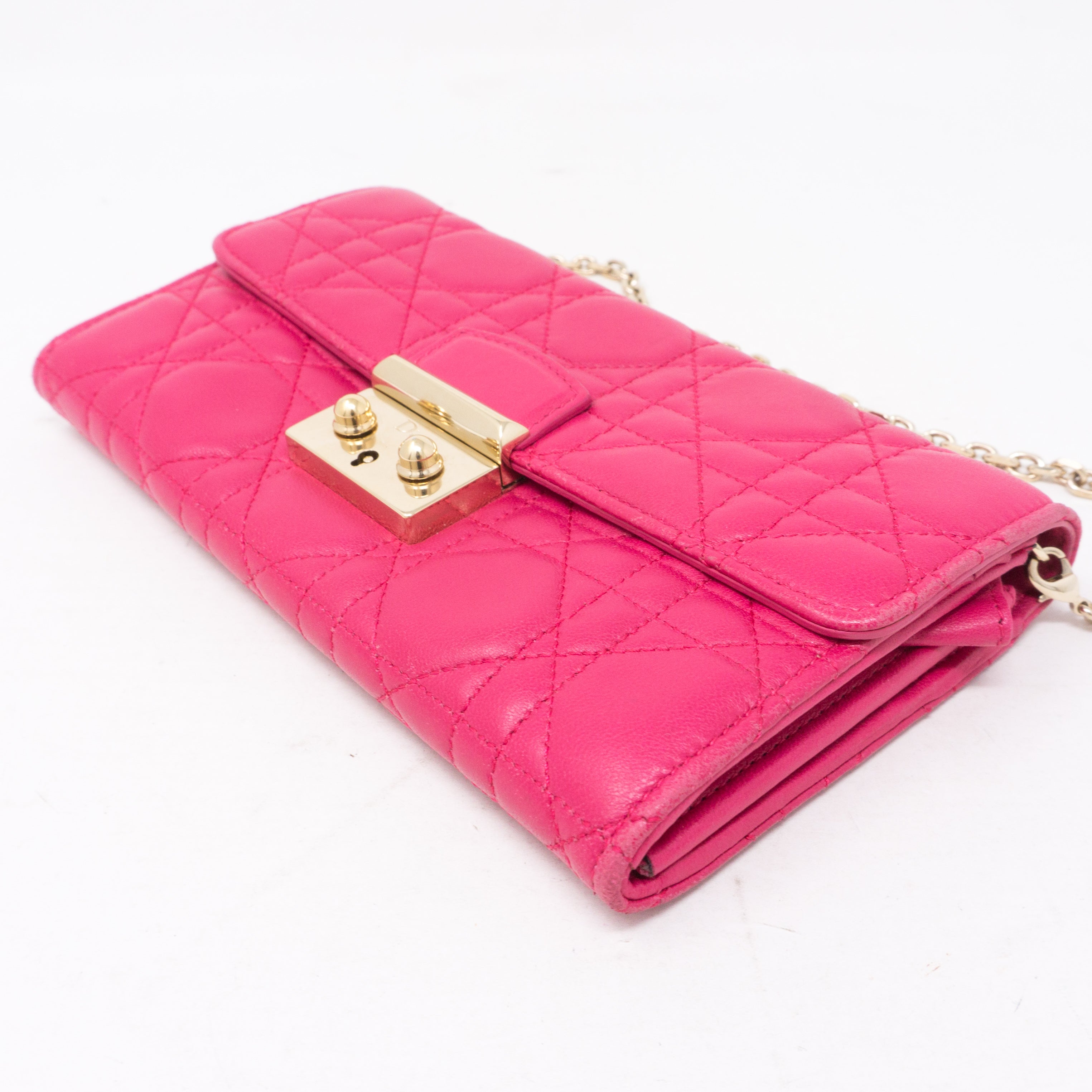 Miss Dior Wallet on Chain Pink