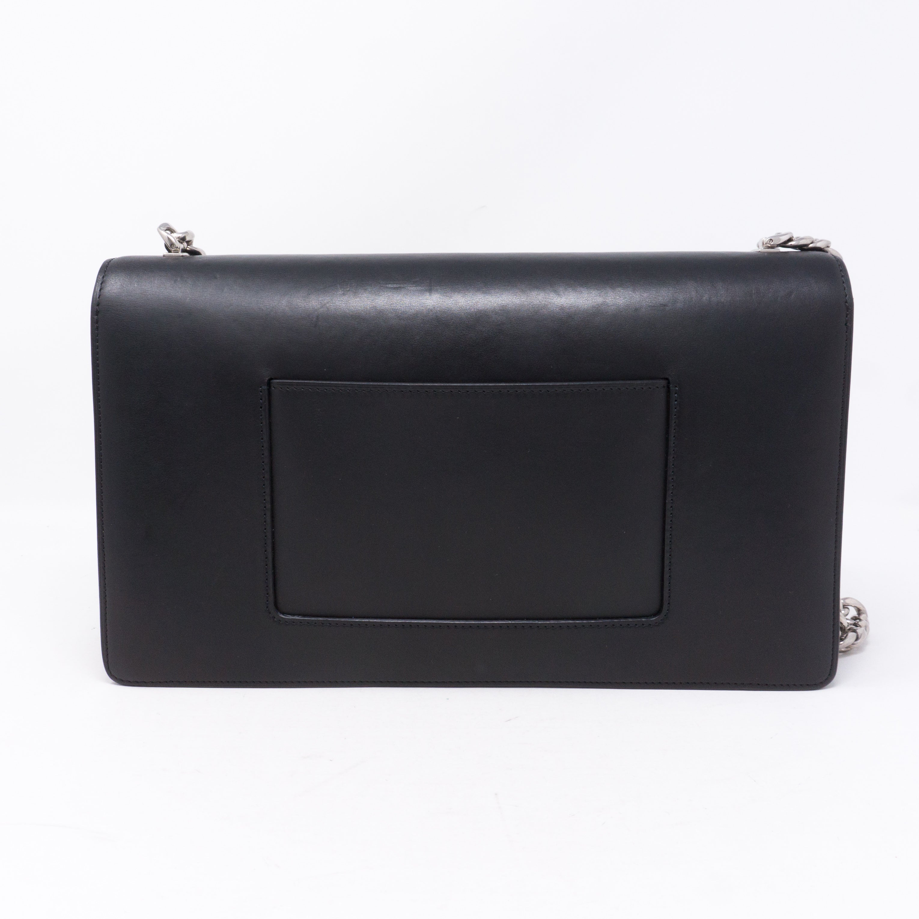 Medium Case Shoulder Bag Black Leather