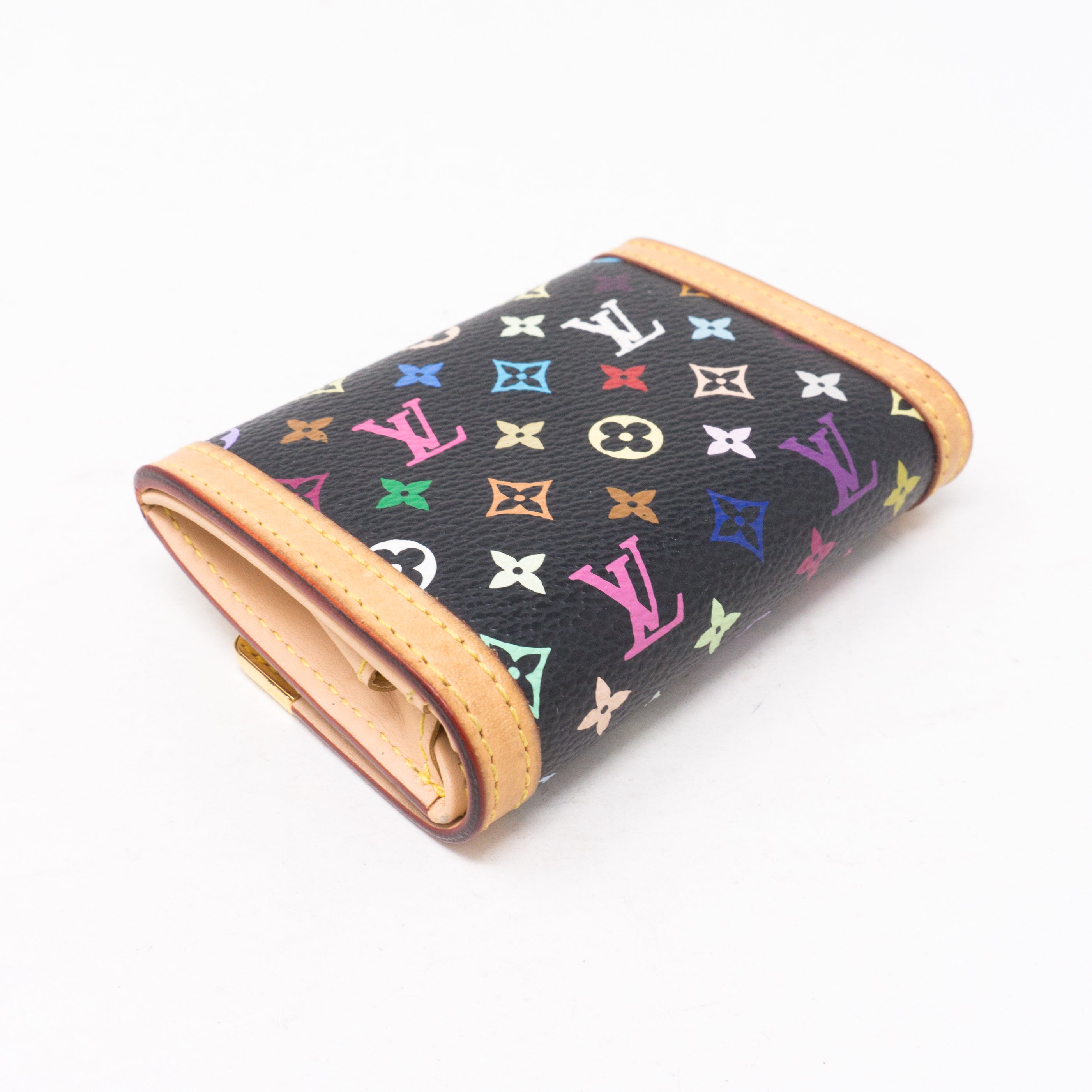 Coin Card Case Multicolore Black