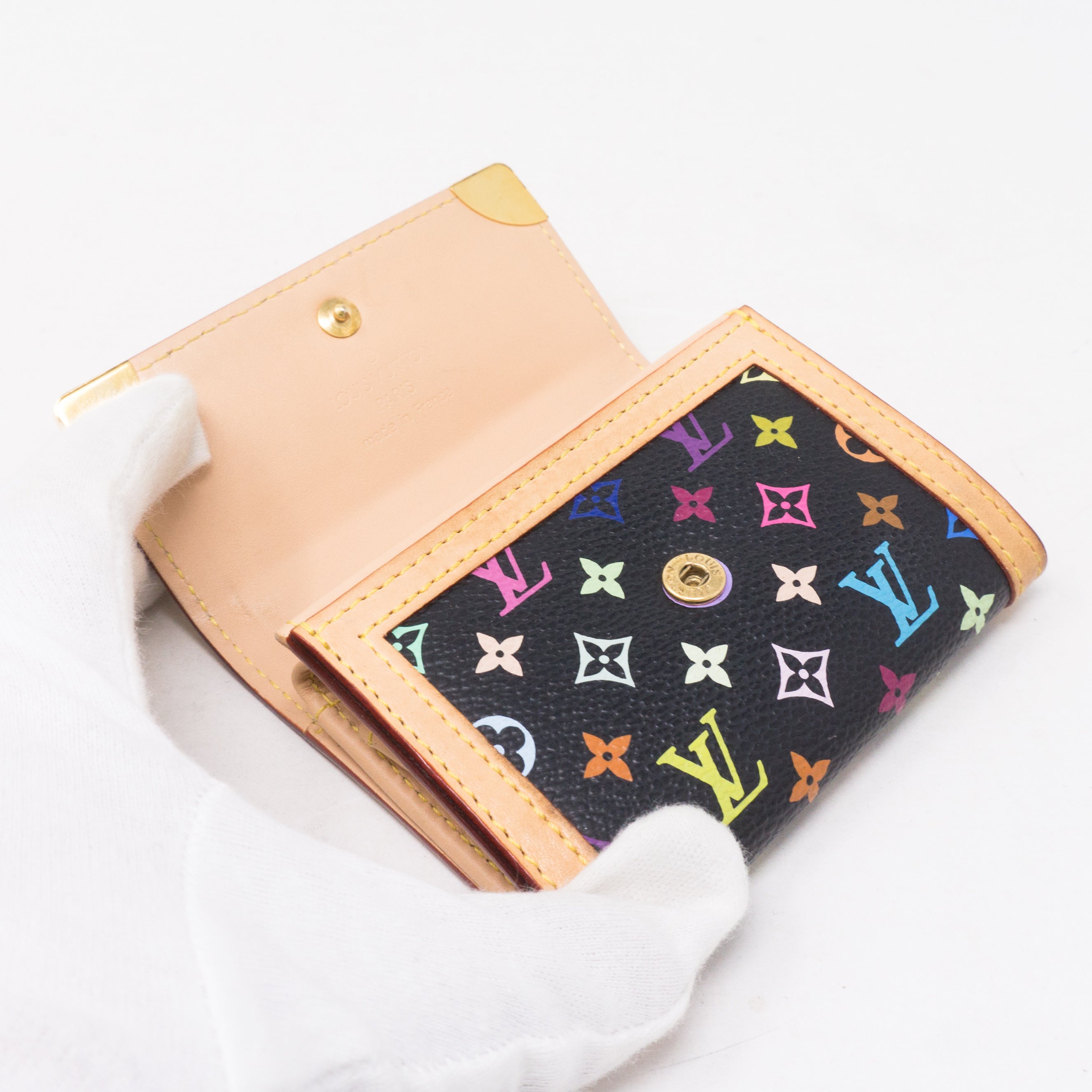Coin Card Case Multicolore Black