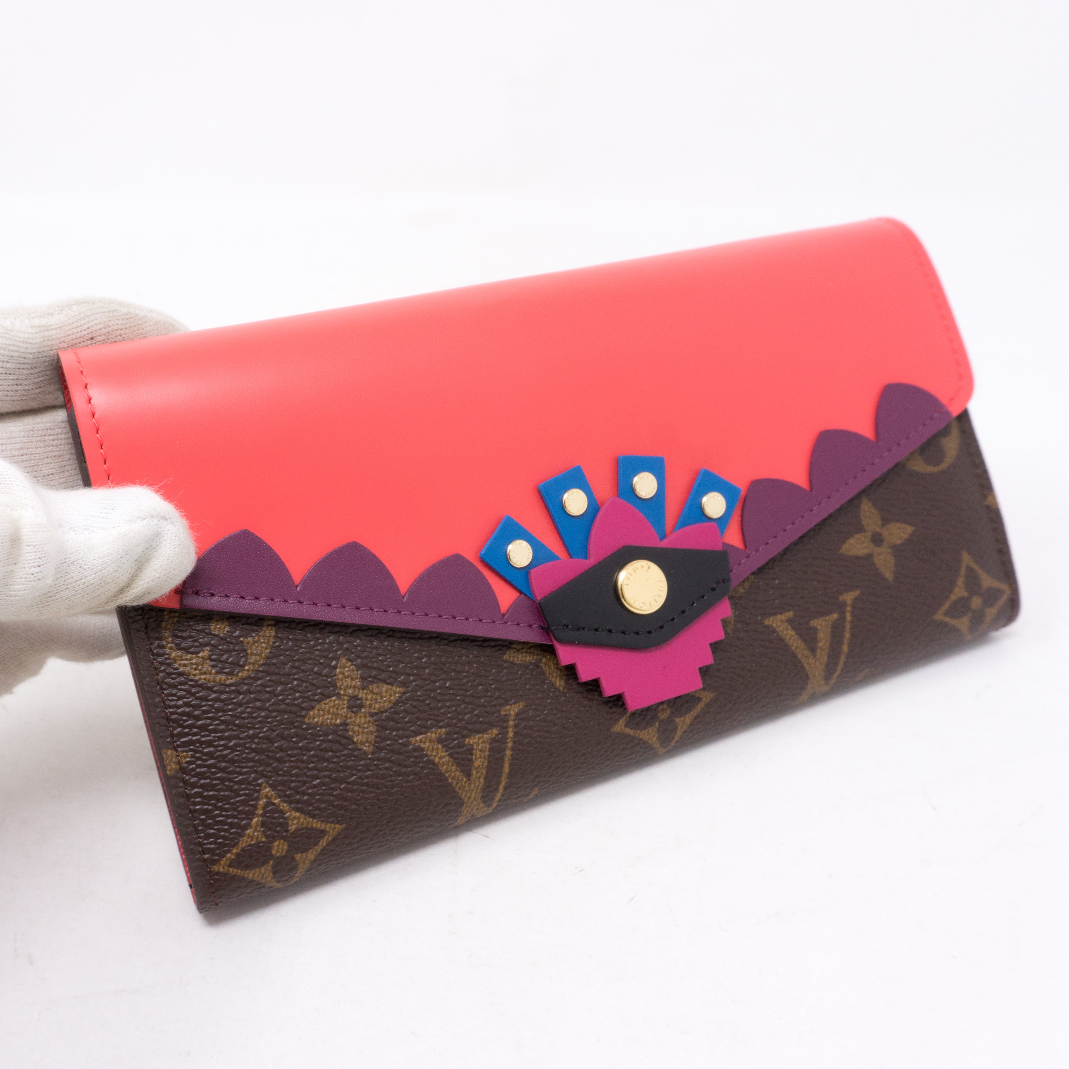 Sarah Wallet Flamingo Monogram Totem