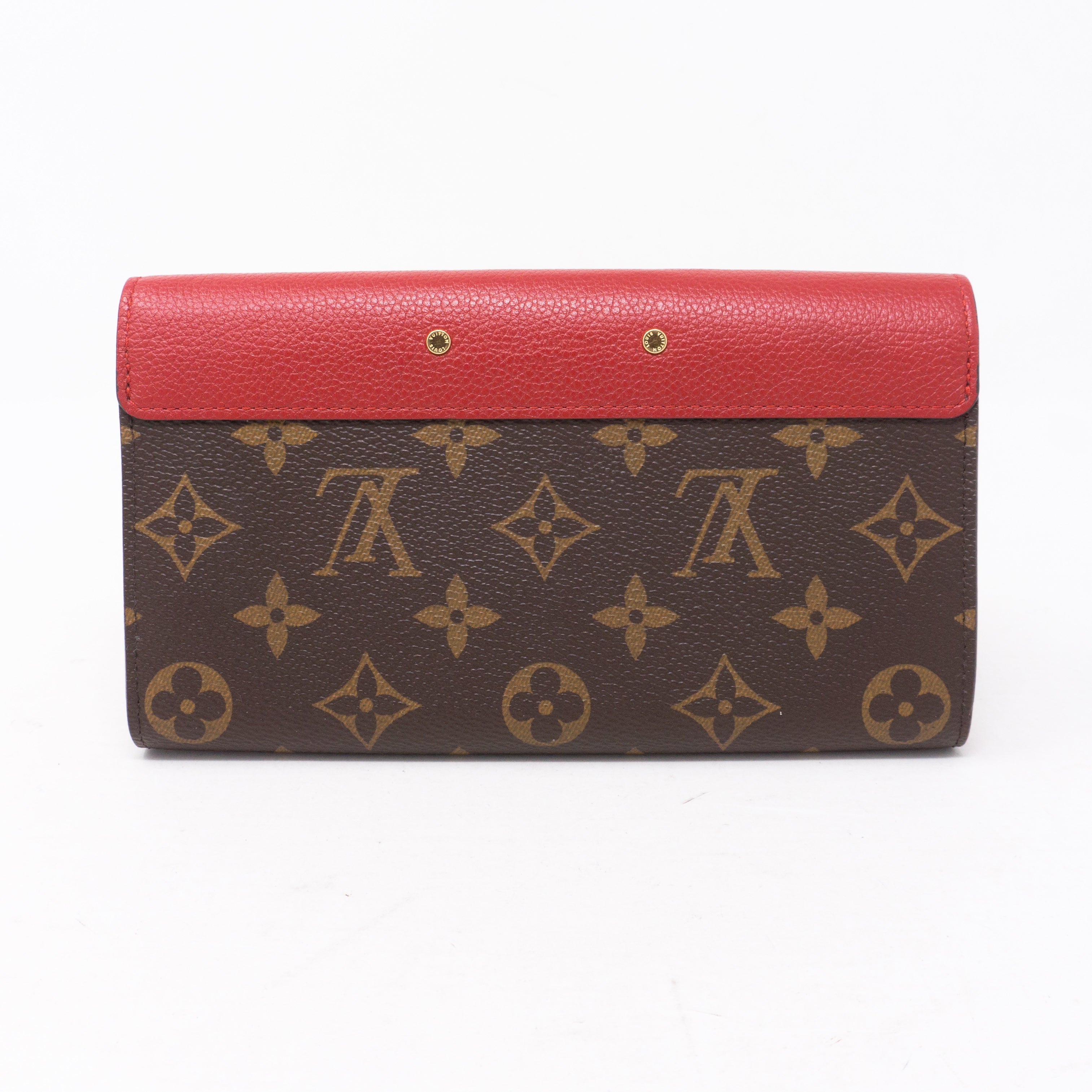 Pallas Wallet Monogram Red Leather