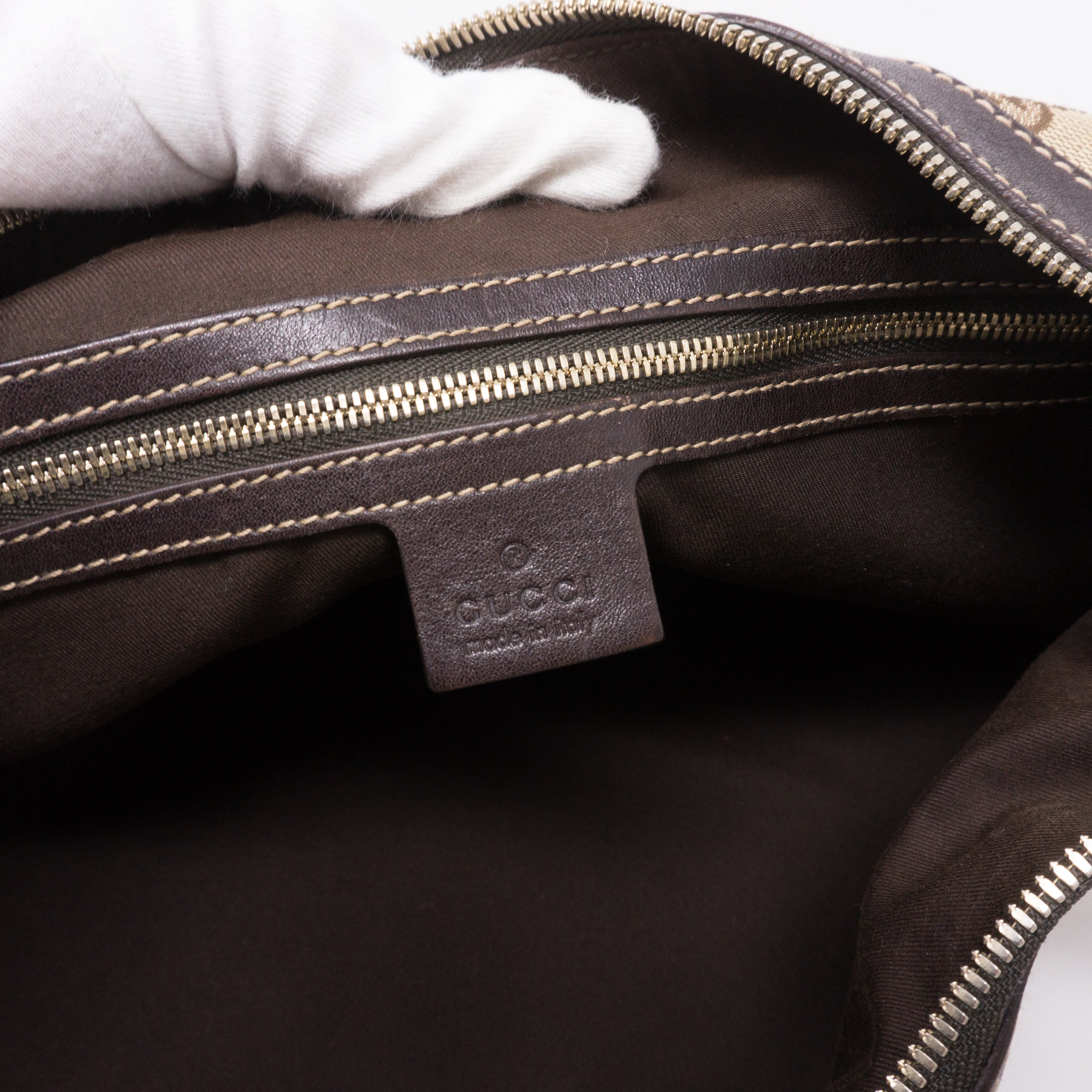 Pelham Studded GG Canvas Medium Hobo