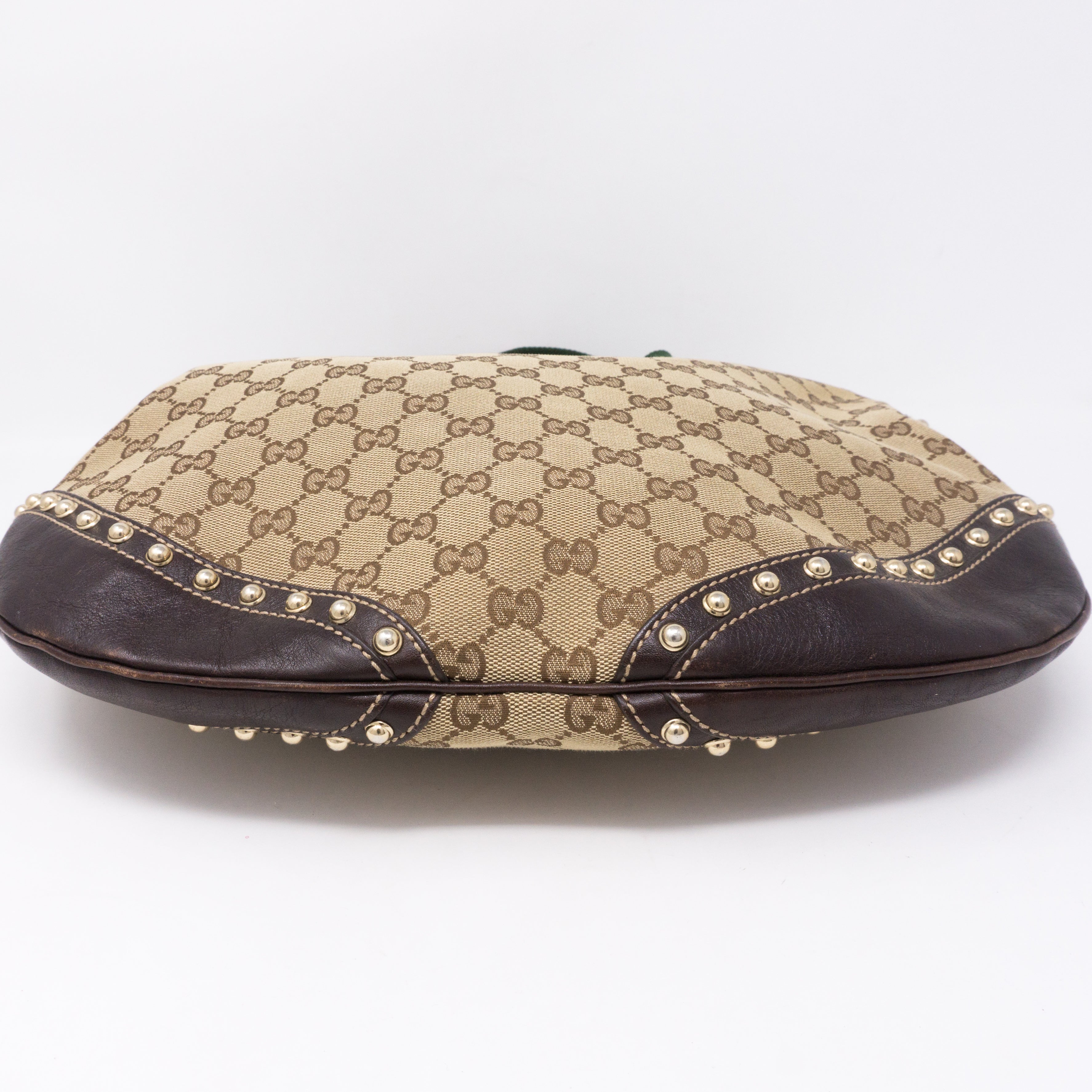 Pelham Studded GG Canvas Medium Hobo