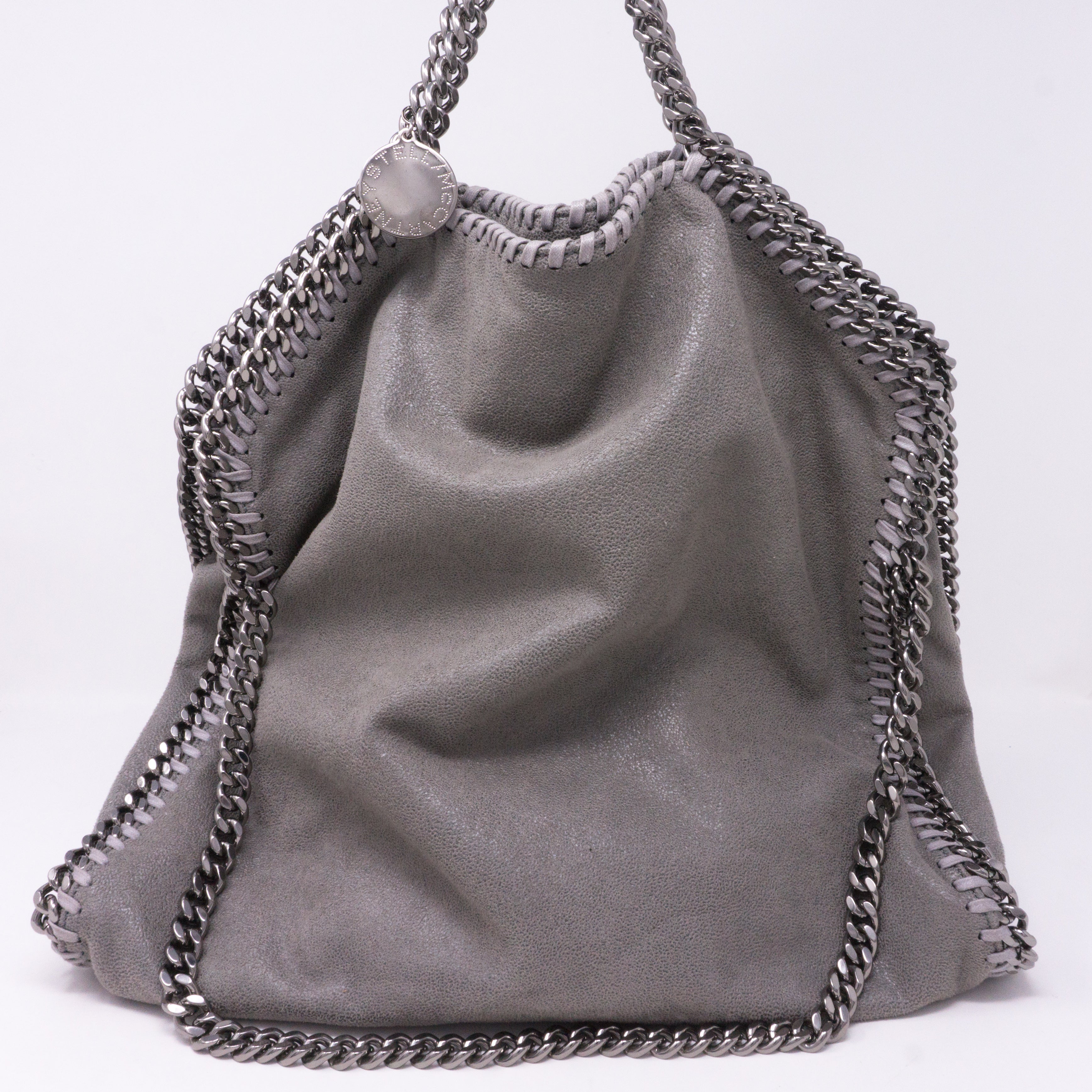 Falabella Fold Over Tote Gray