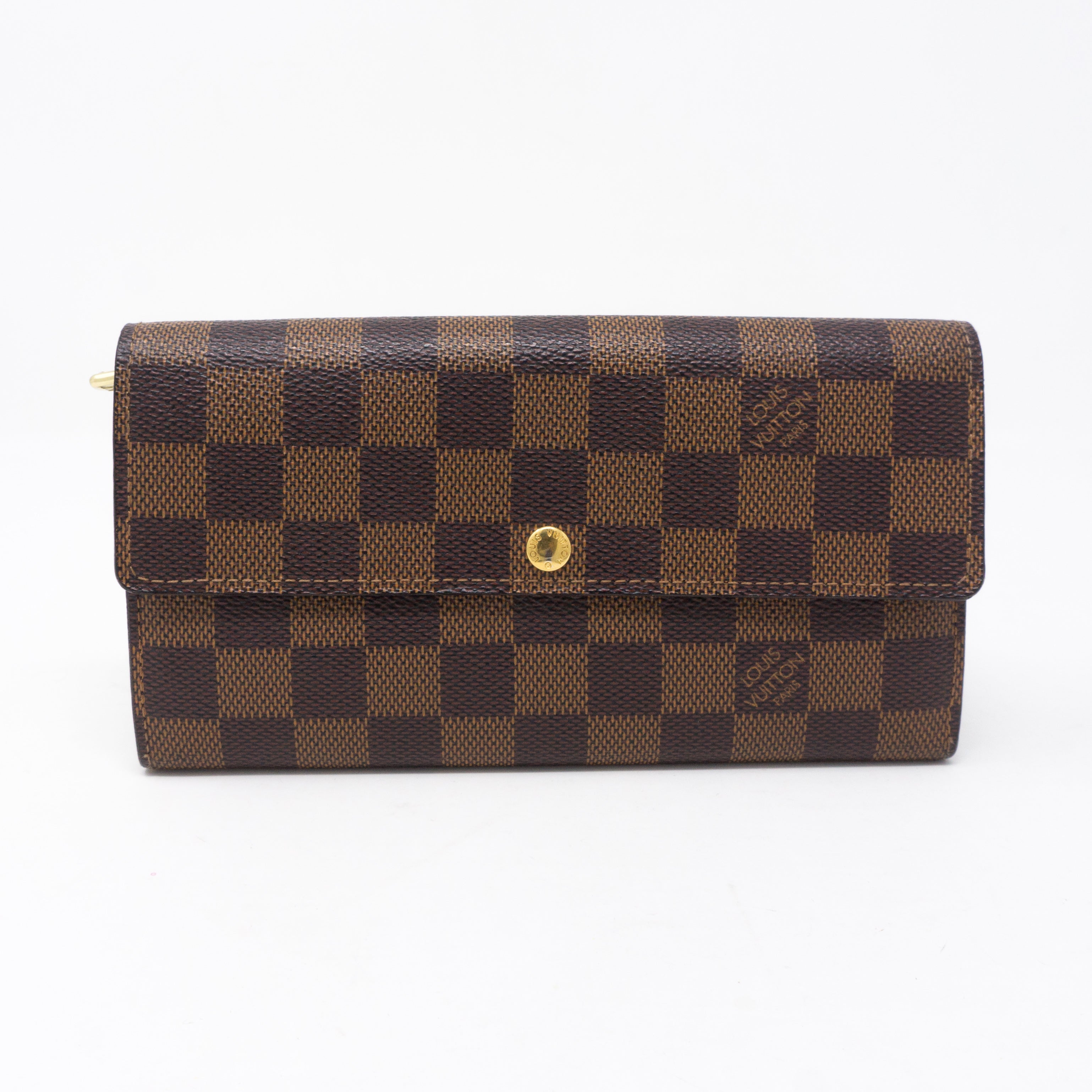 Sarah Long Wallet Damier Ebene