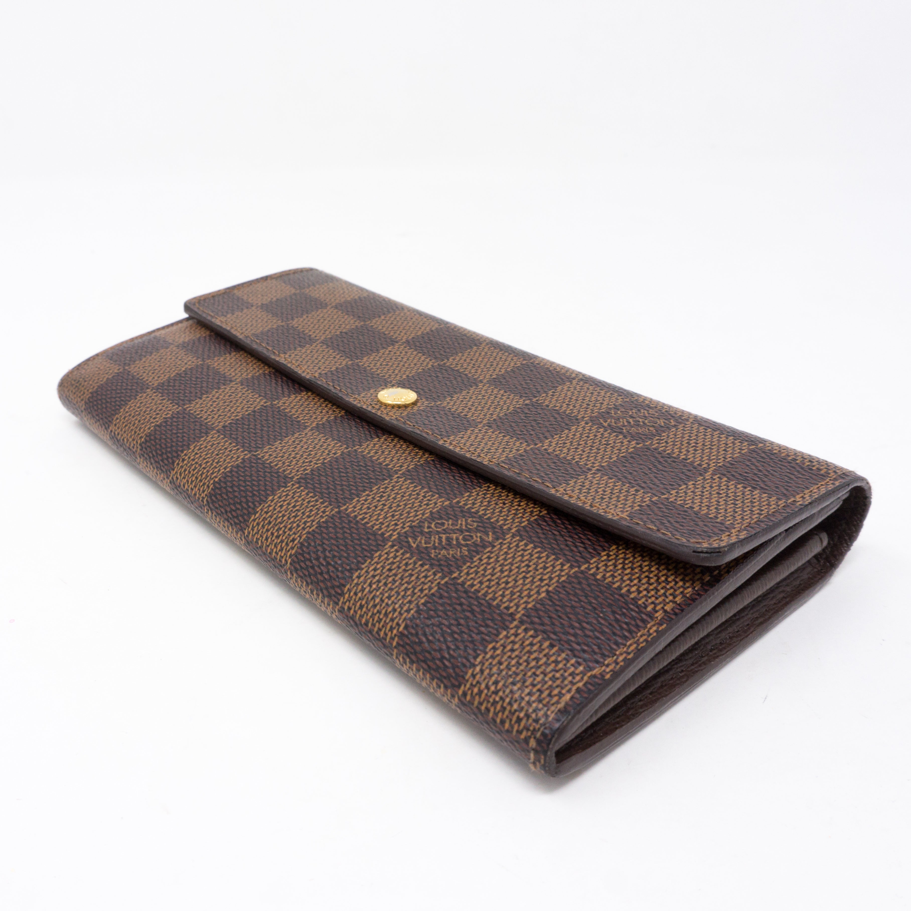 Sarah Long Wallet Damier Ebene