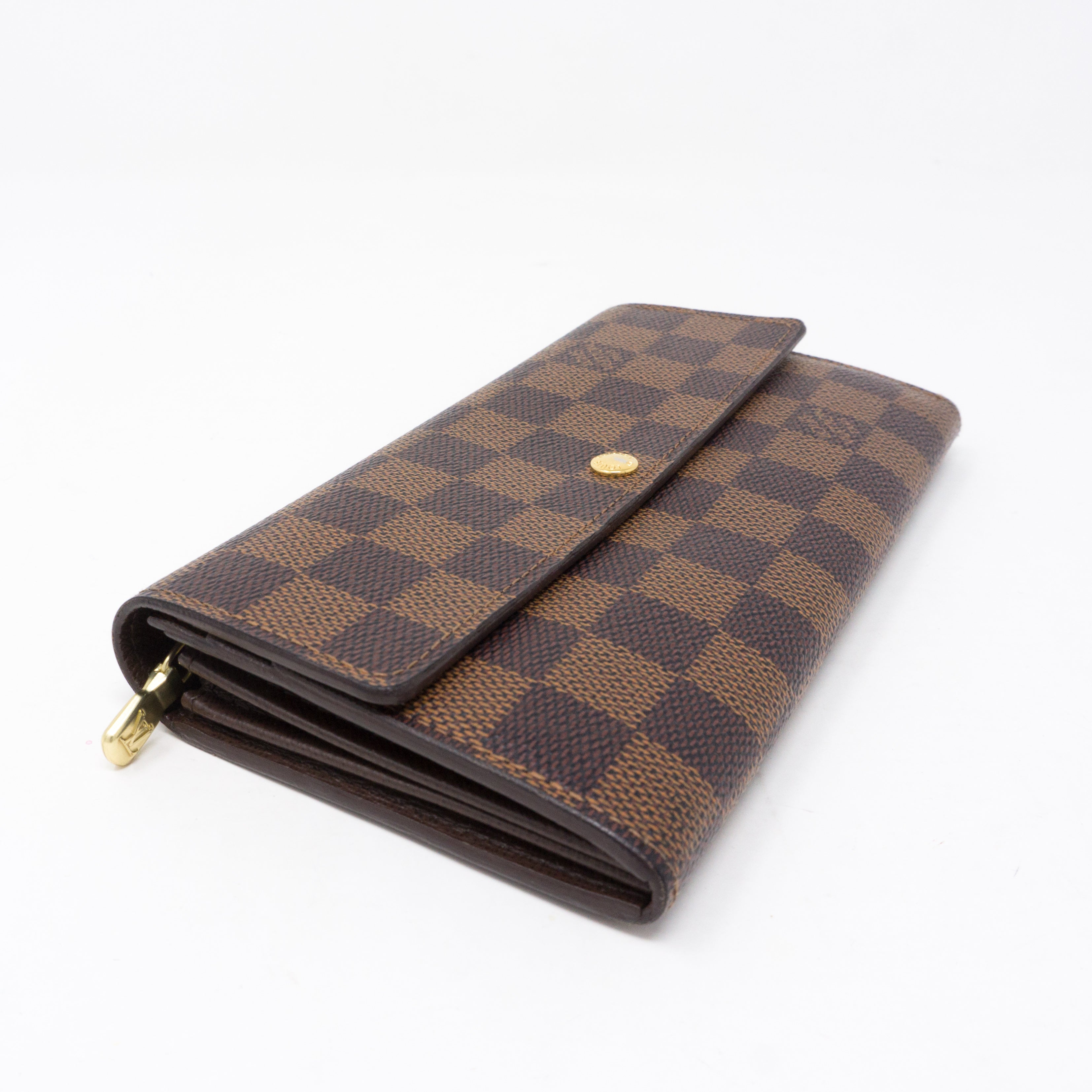 Sarah Long Wallet Damier Ebene
