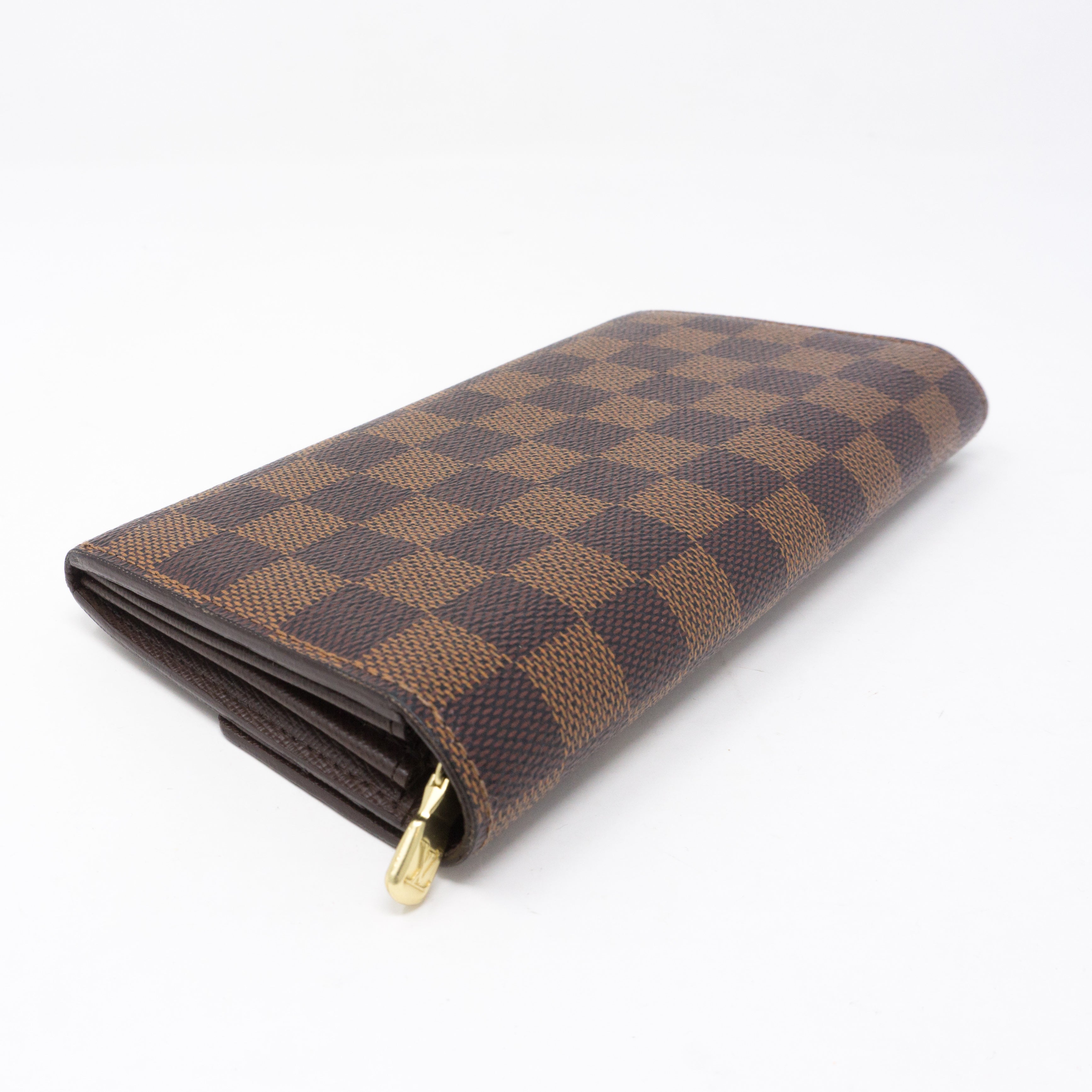 Sarah Long Wallet Damier Ebene