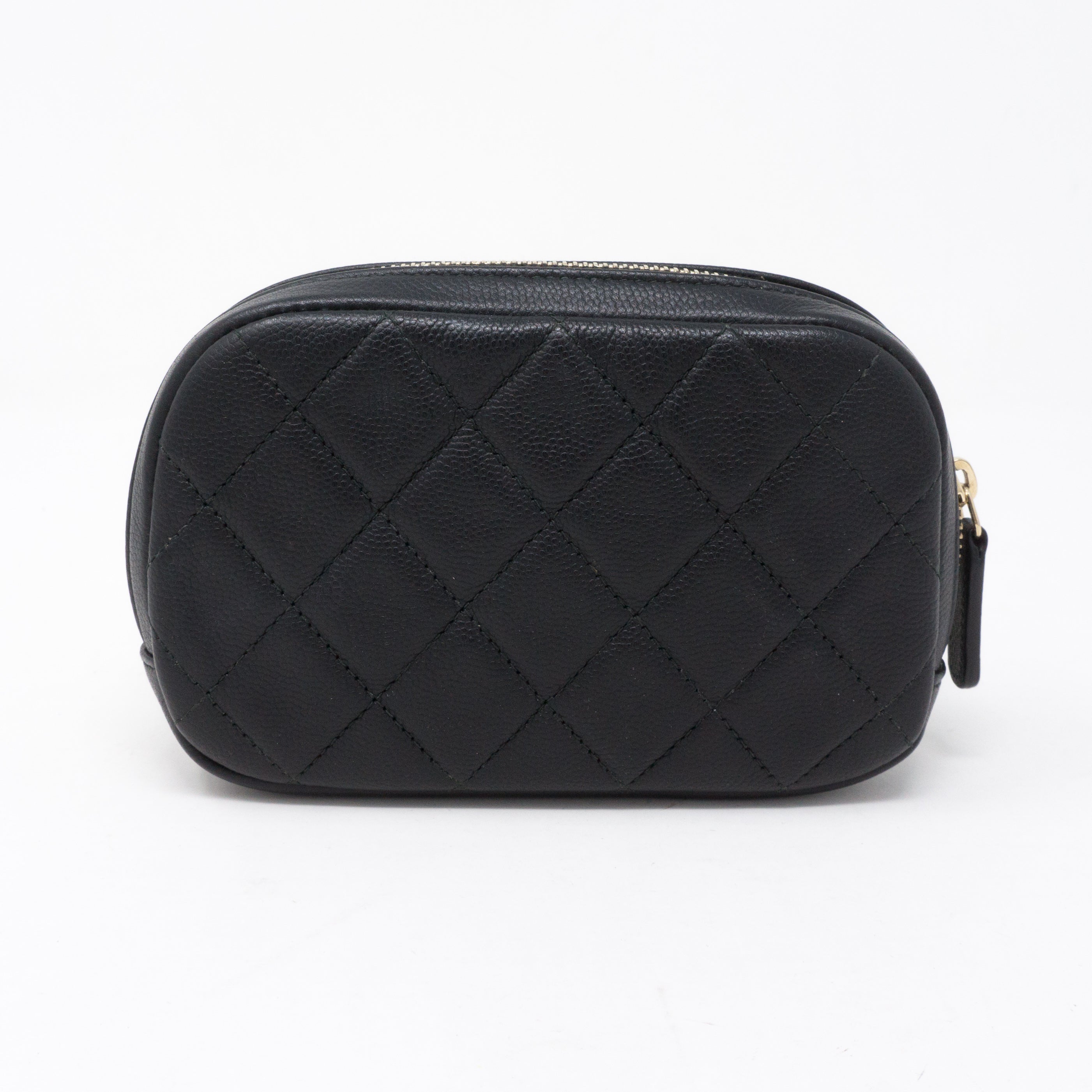 Curvy Pouch Cosmetic Case Black Caviar