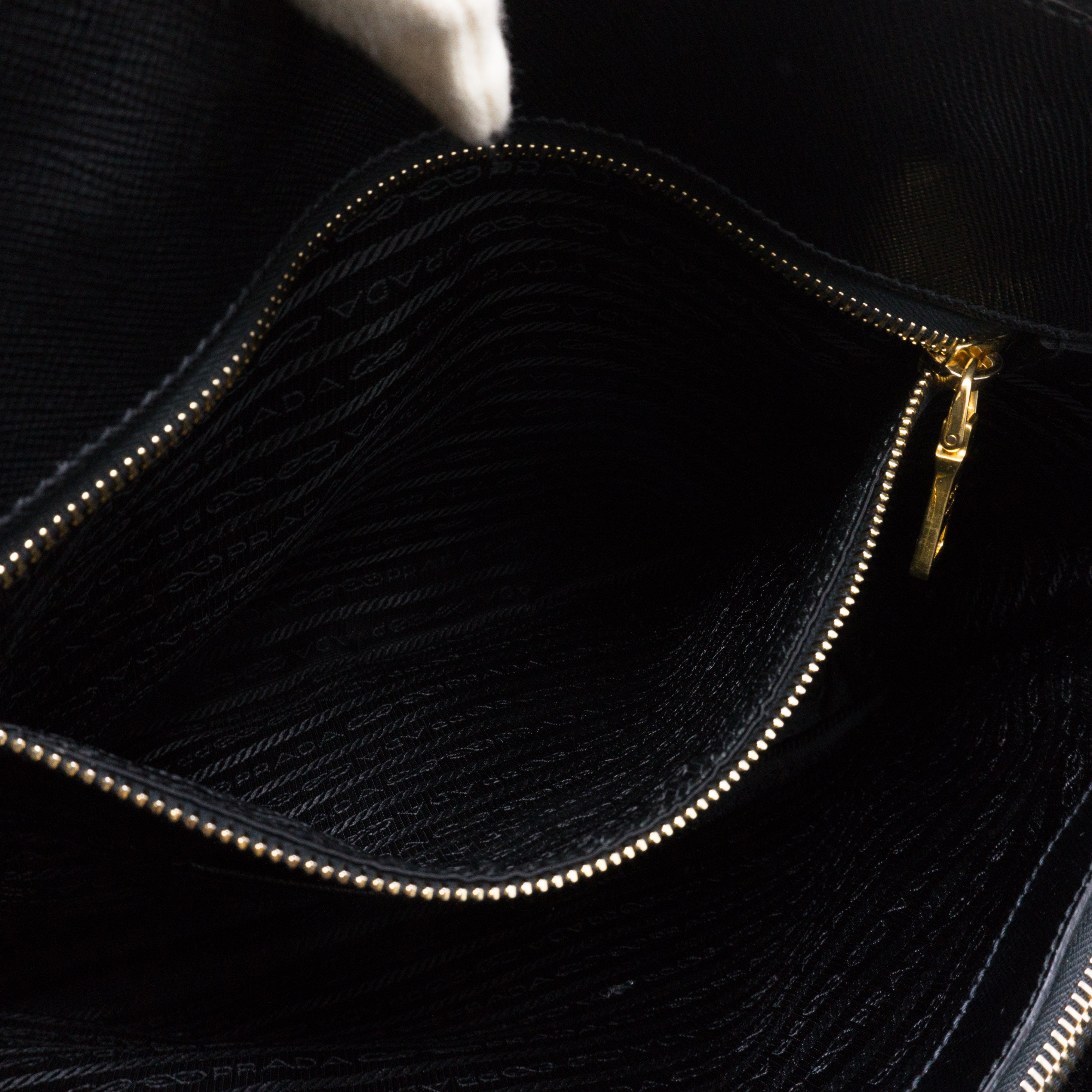 Promenade Large Black Saffiano Leather
