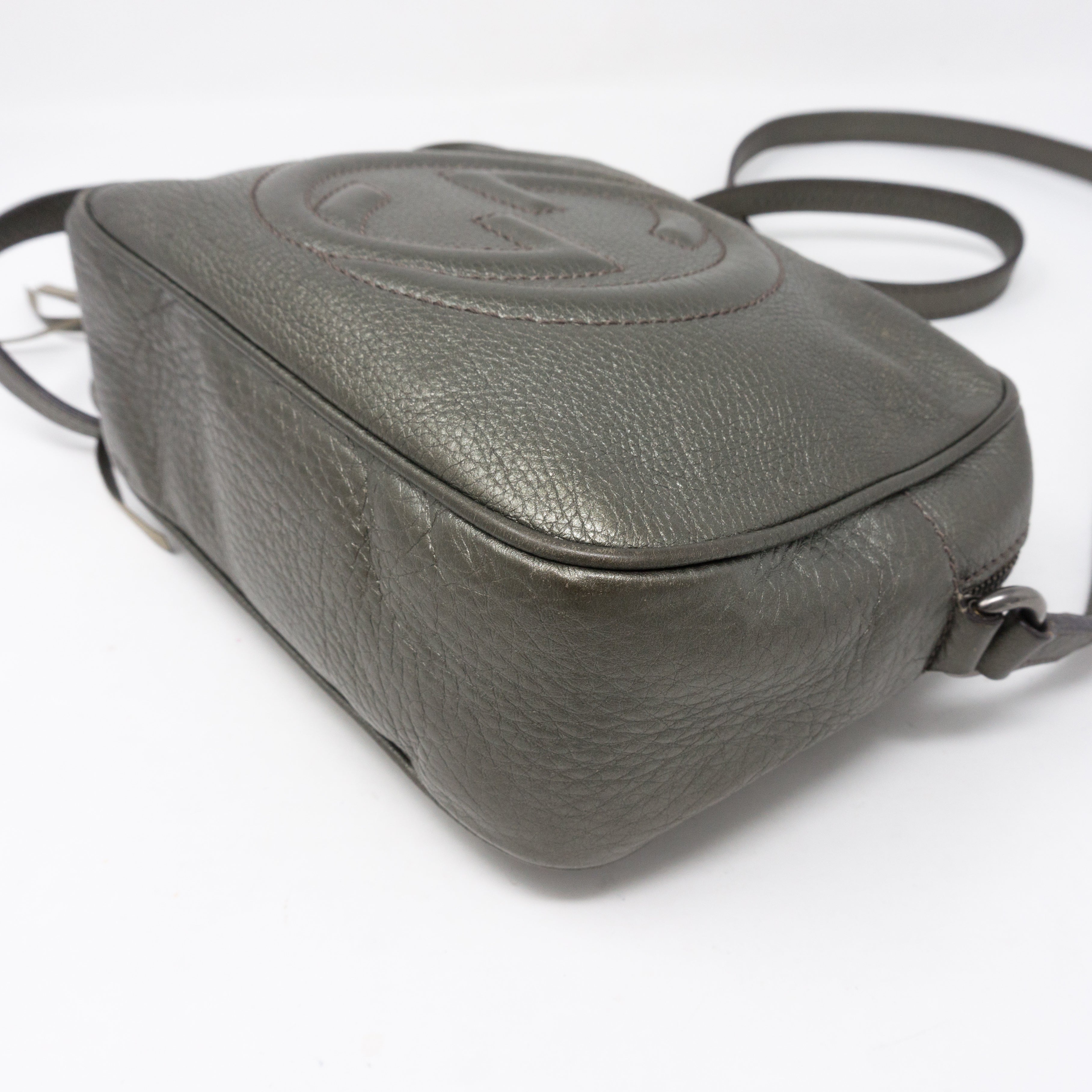 Disco Soho Metallic Pewter Leather