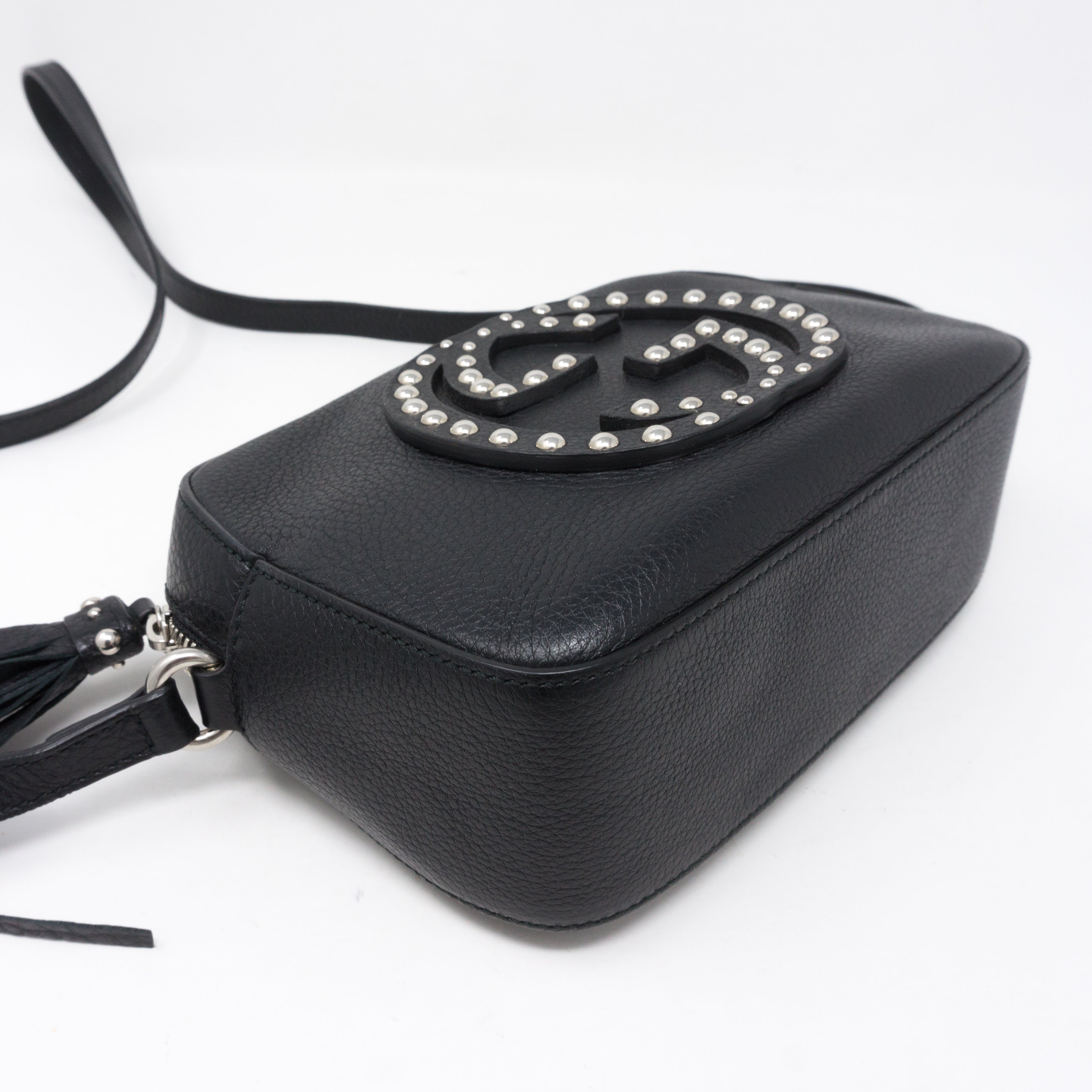 Disco Soho Studded Black Leather
