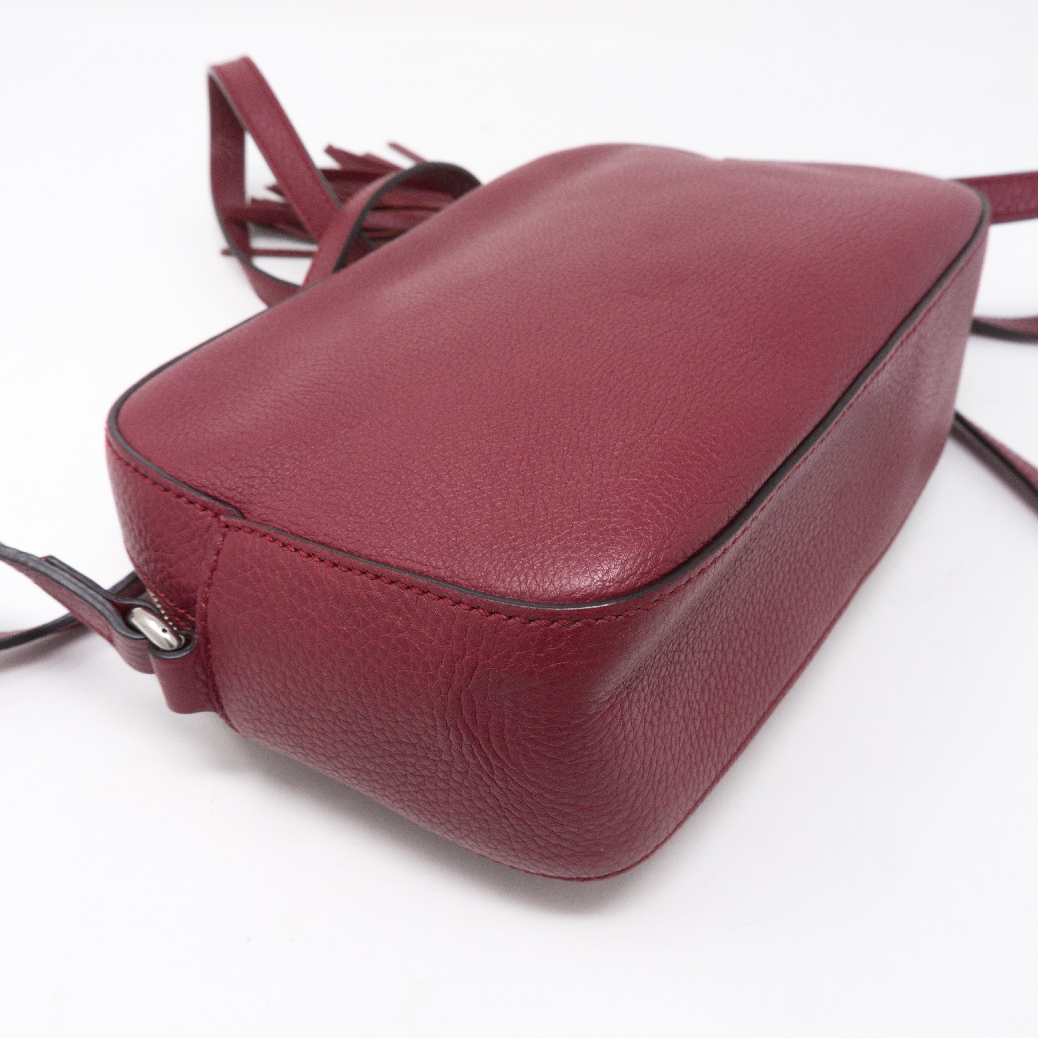 Disco Soho Studded Burgundy Leather