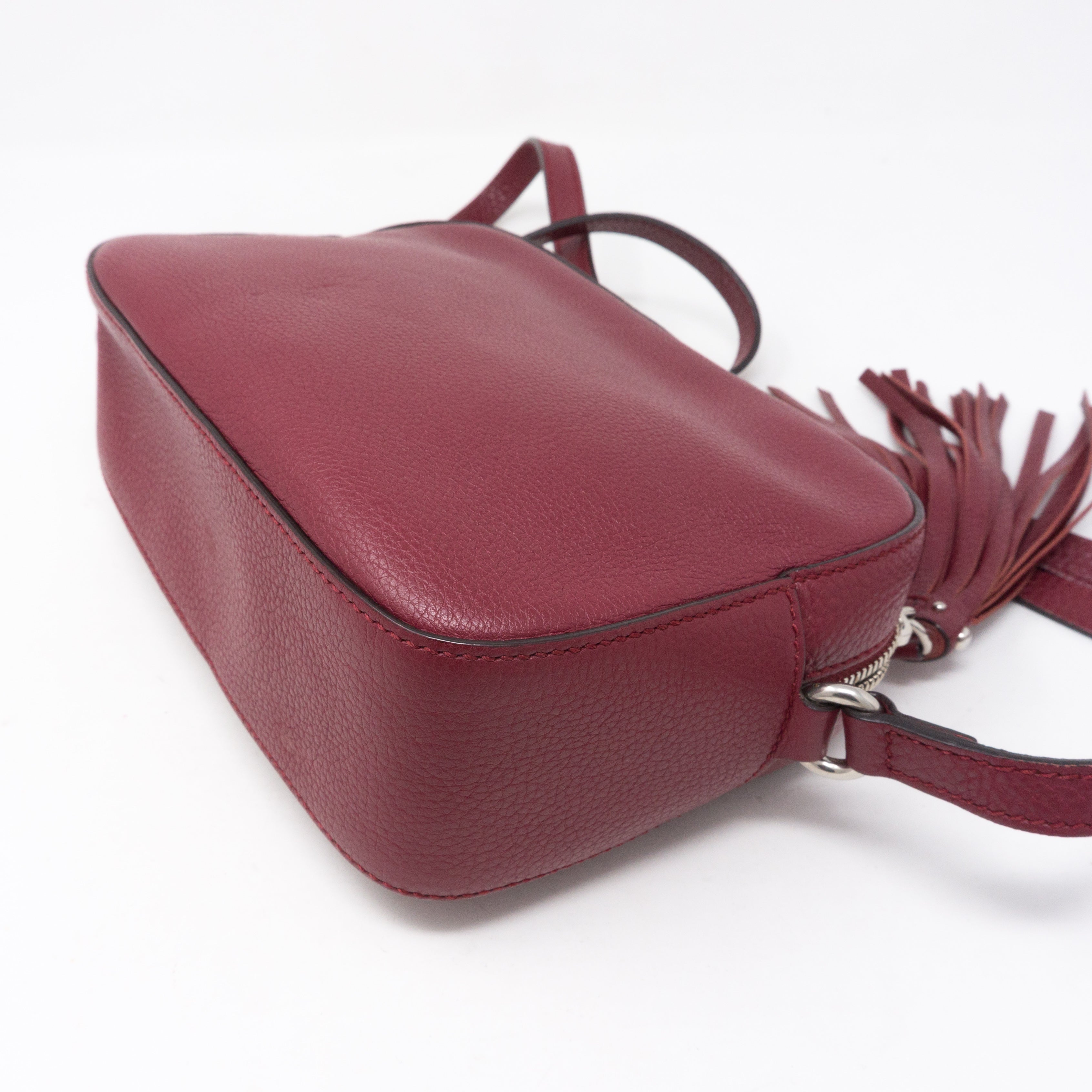 Disco Soho Studded Burgundy Leather