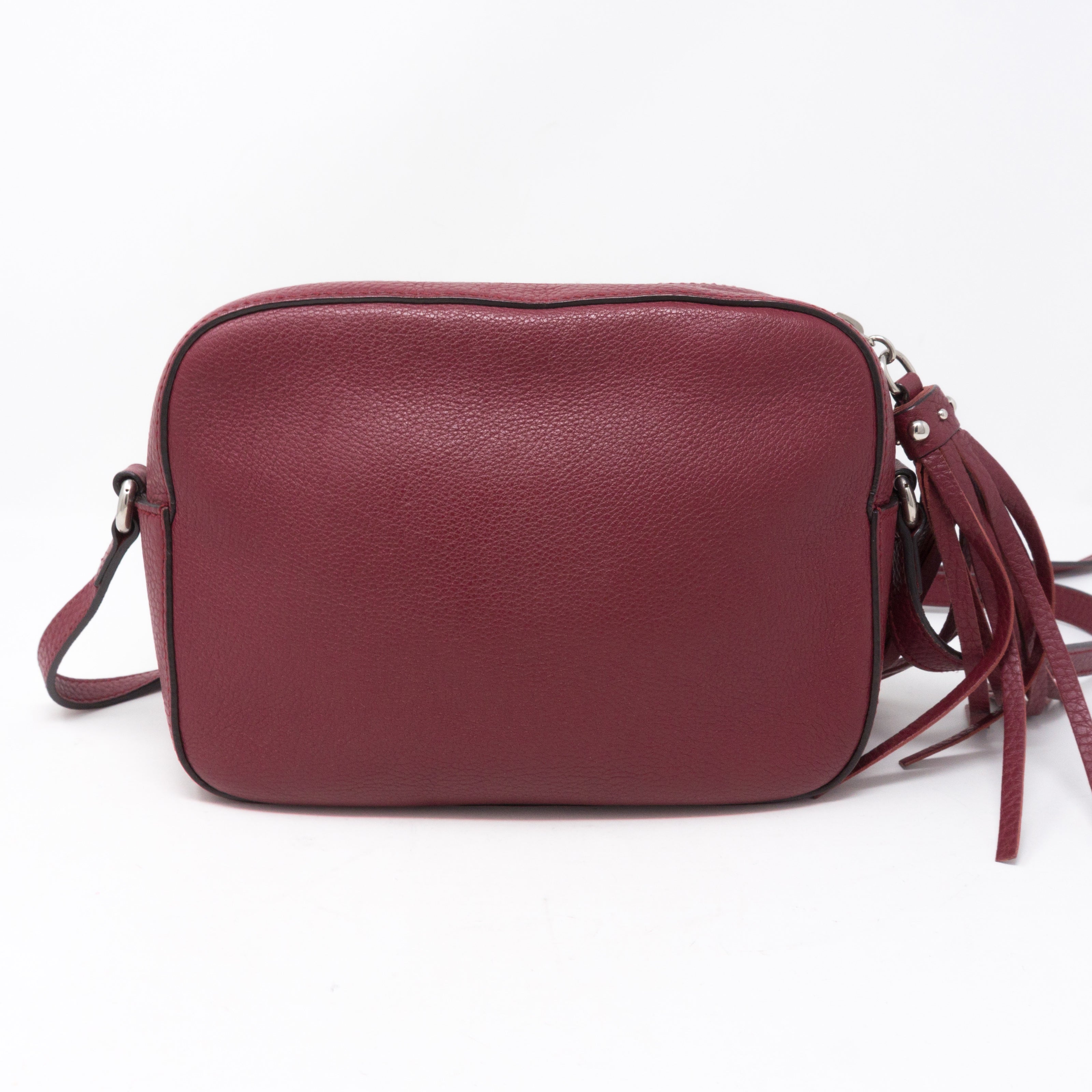 Disco Soho Studded Burgundy Leather